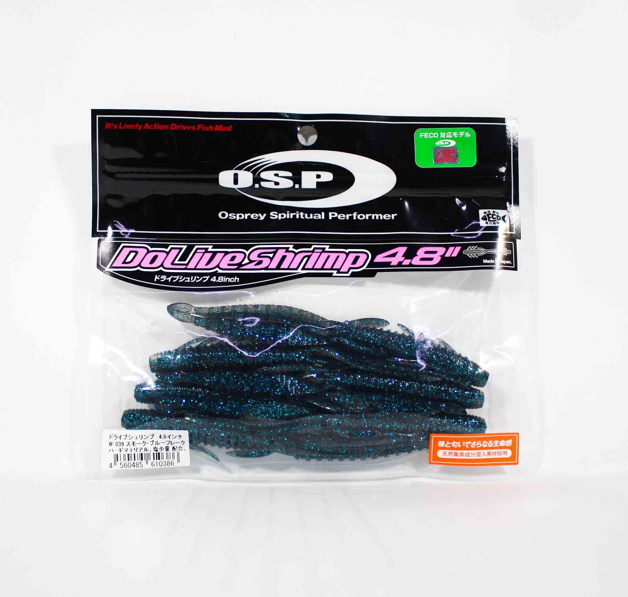 OSP Soft Lure Dolive Shrimp 4.8 Inches W-039 (0386)