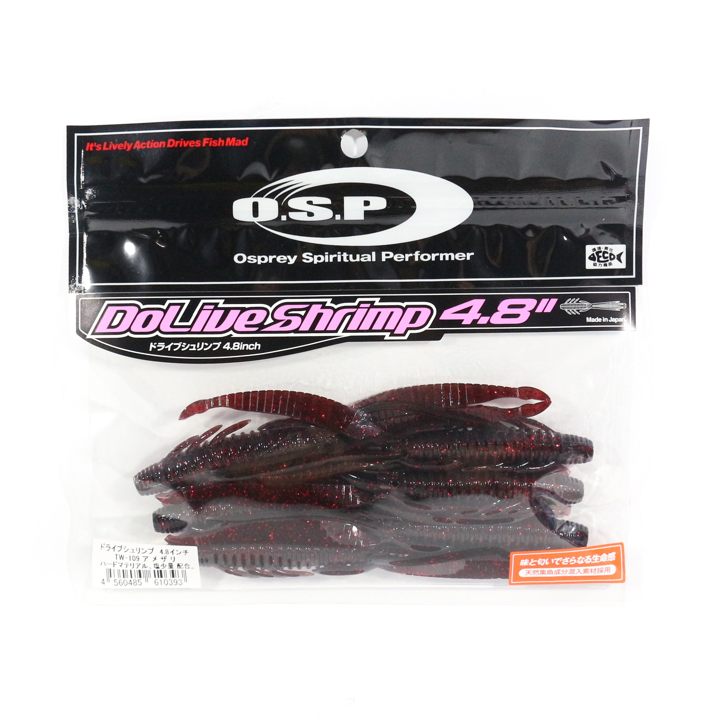 OSP Soft Lure Dolive Shrimp 4.8 Inches TW-109 (0393)