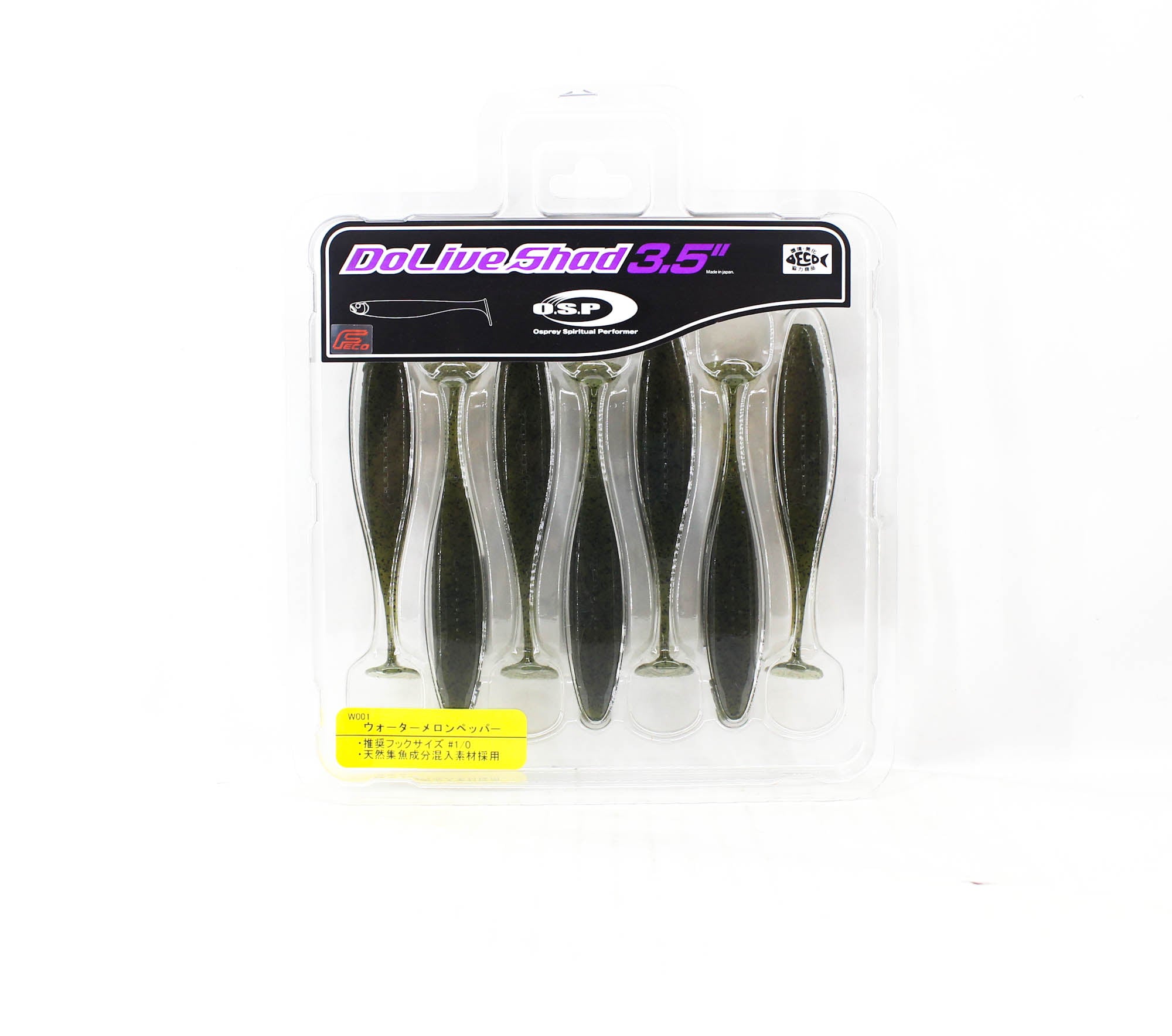 OSP Soft Lure Dolive Shad 3.5 Inches W-001 (2618)