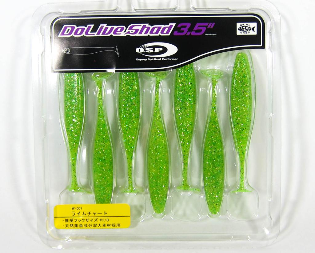 OSP Soft Lure Dolive Shad 3.5 Inches W-007 (2649)