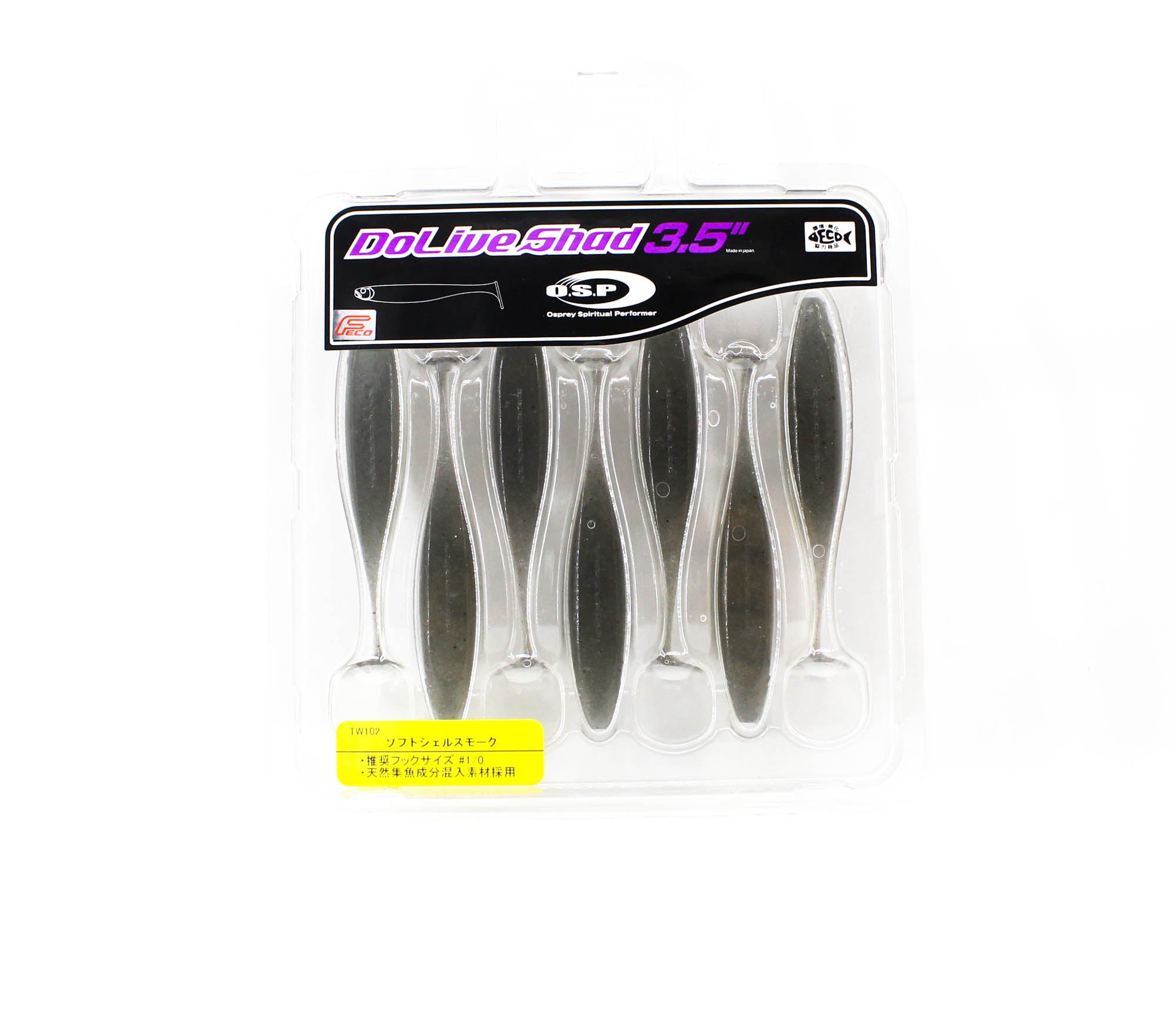 OSP Soft Lure Dolive Shad 3.5 Inches TW-102 (2687)