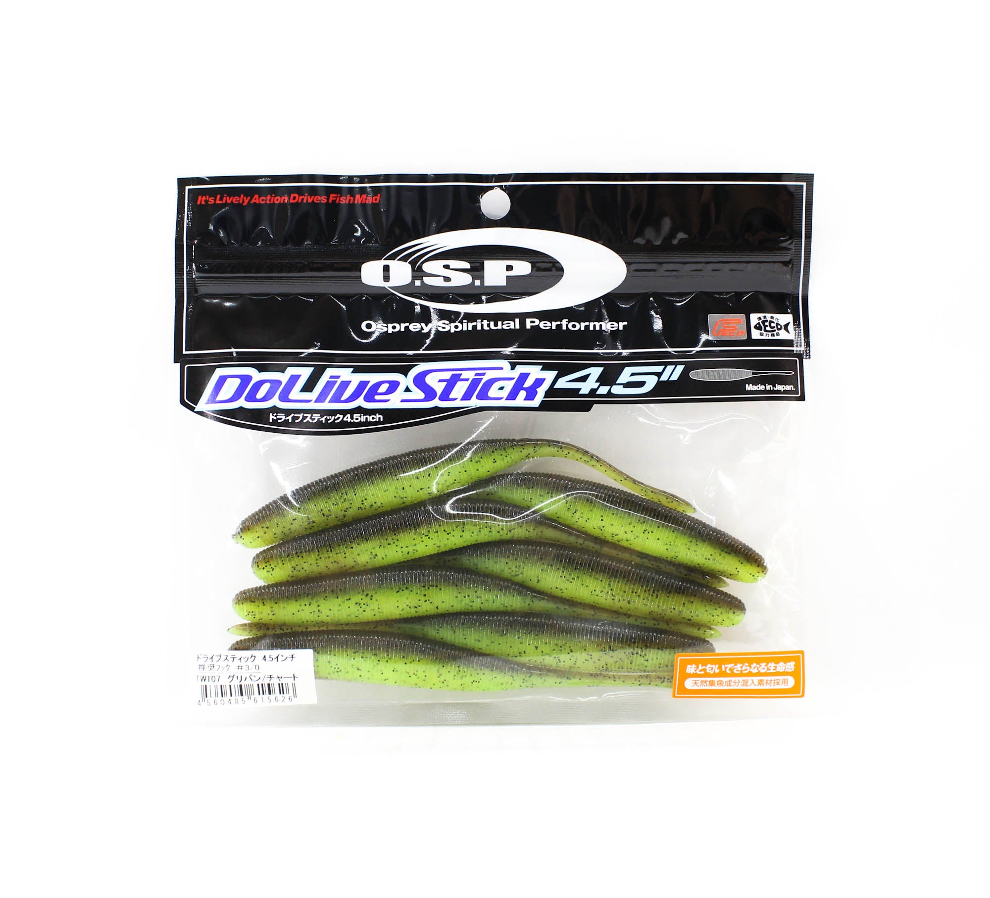 OSP Soft Lure Dolive Stick 4.5 Inches TW-107 (5626)
