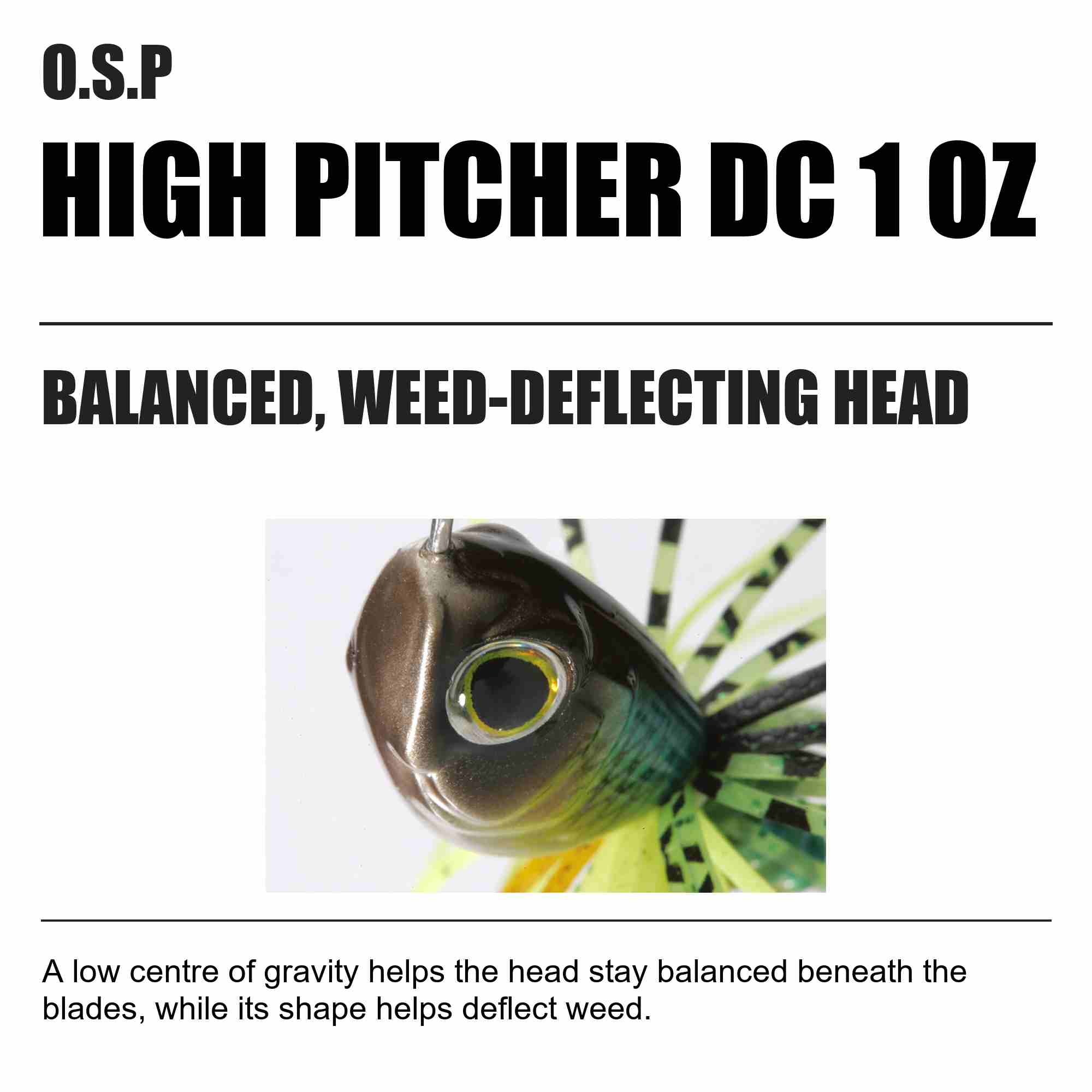 OSP Spinner Bait High Pitcher DC 1 Oz S-38 (8931)