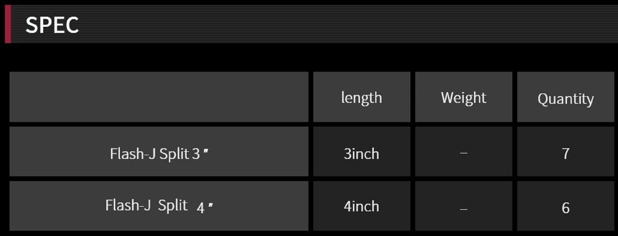 Fish Arrow Soft Lure Flash J Split 4 Inch 6 Piece per pack #01 (3745)