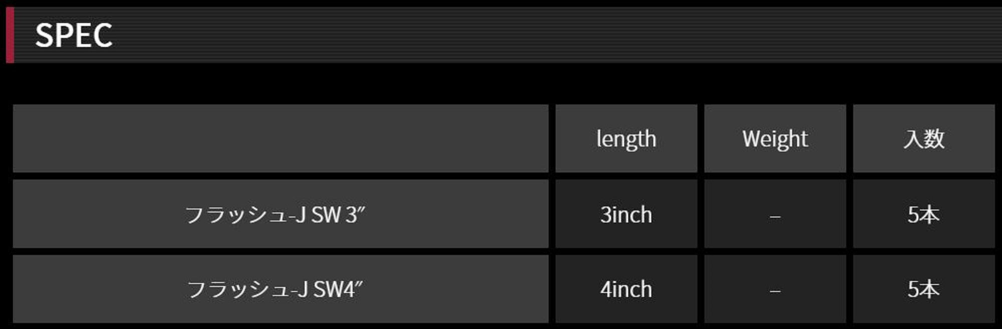 Fish Arrow Soft Lure Flash J SW 4 Inch 5 Piece per pack #112 (8870)