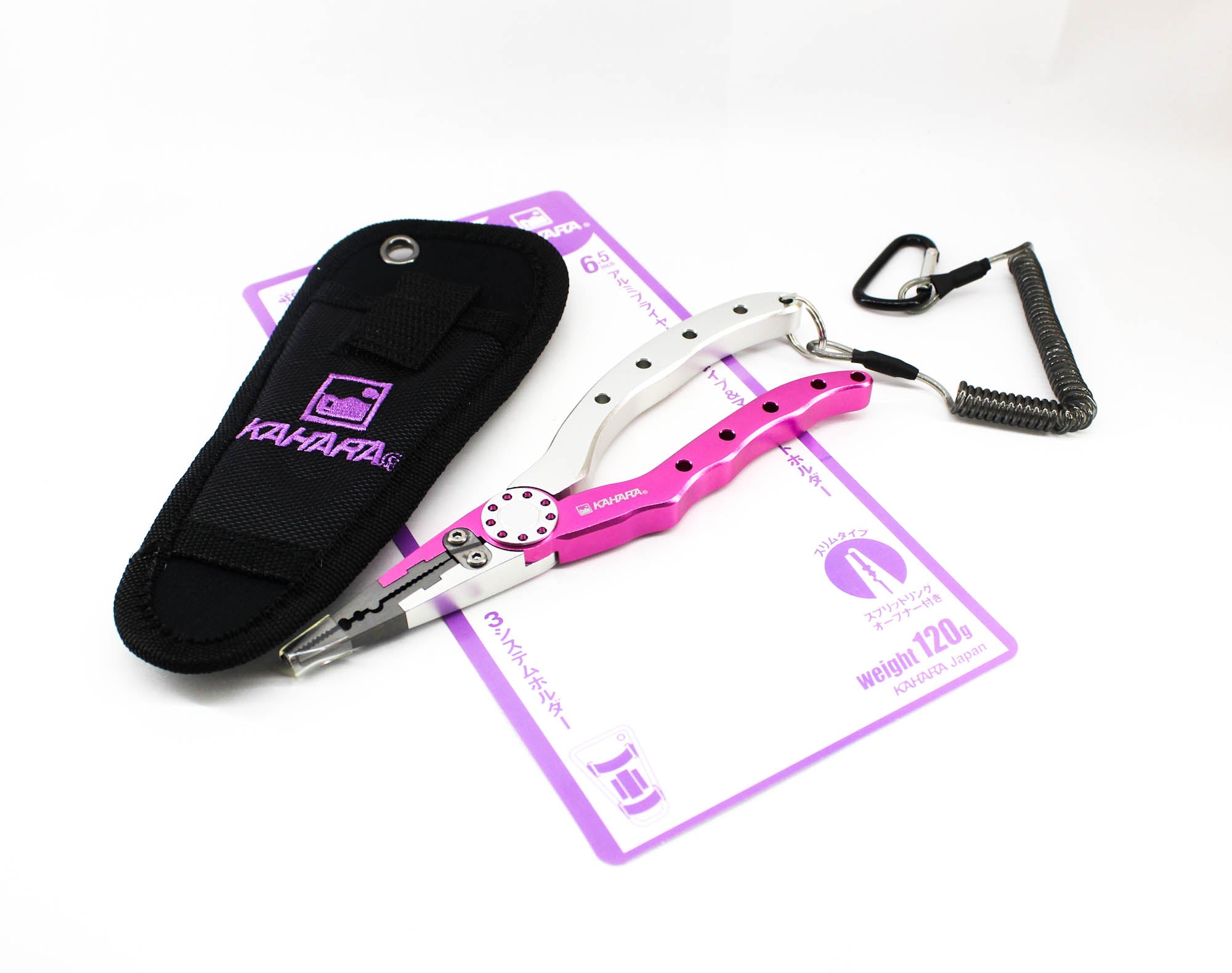 Kahara Pliers Aluminium Slim Type 120 Grams 6.5 Inch Pink (1154)
