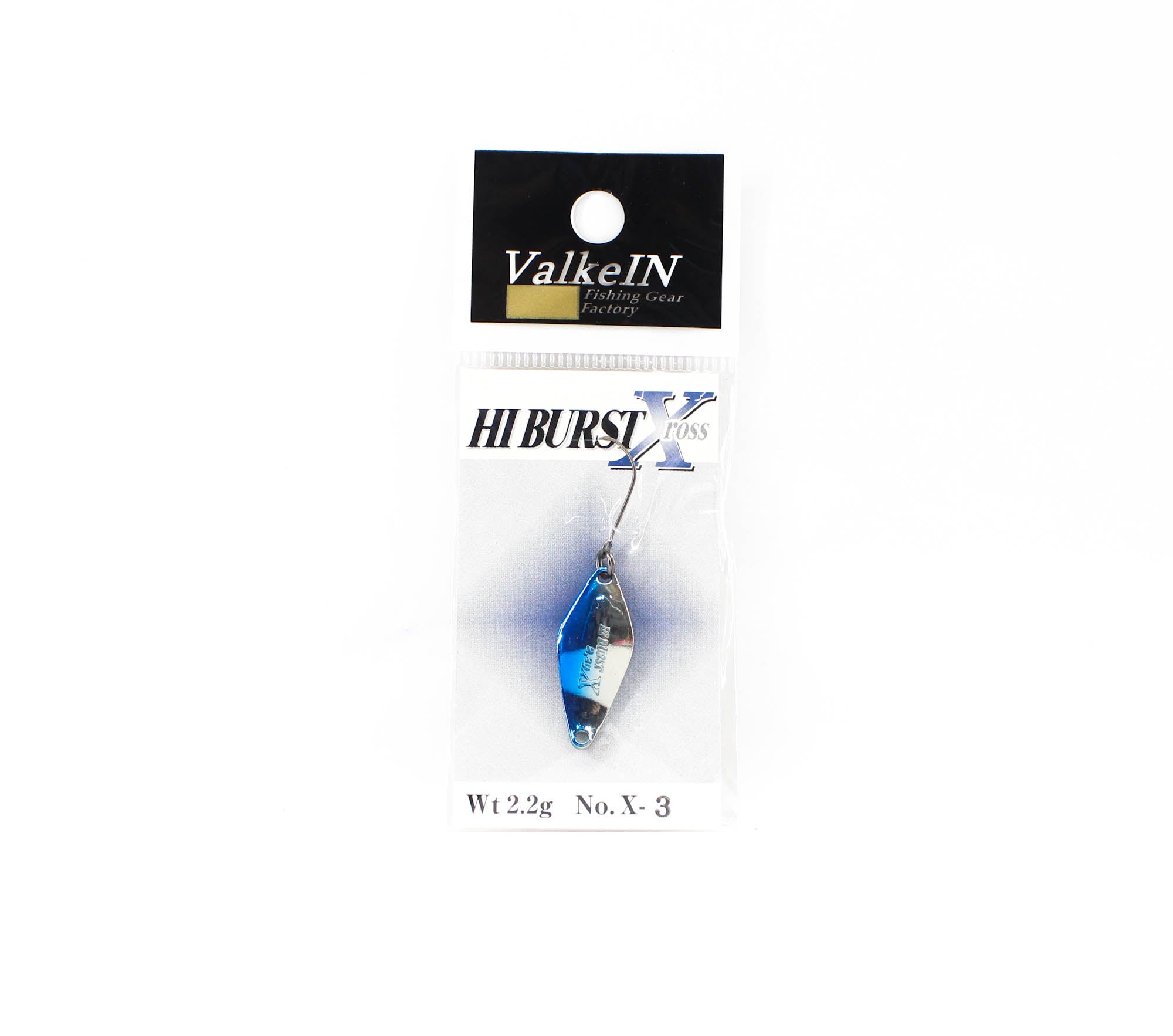 Valkein Spoon Hi Burst Xross 2.2 grams Sinking Lure No.X-3 (6200)
