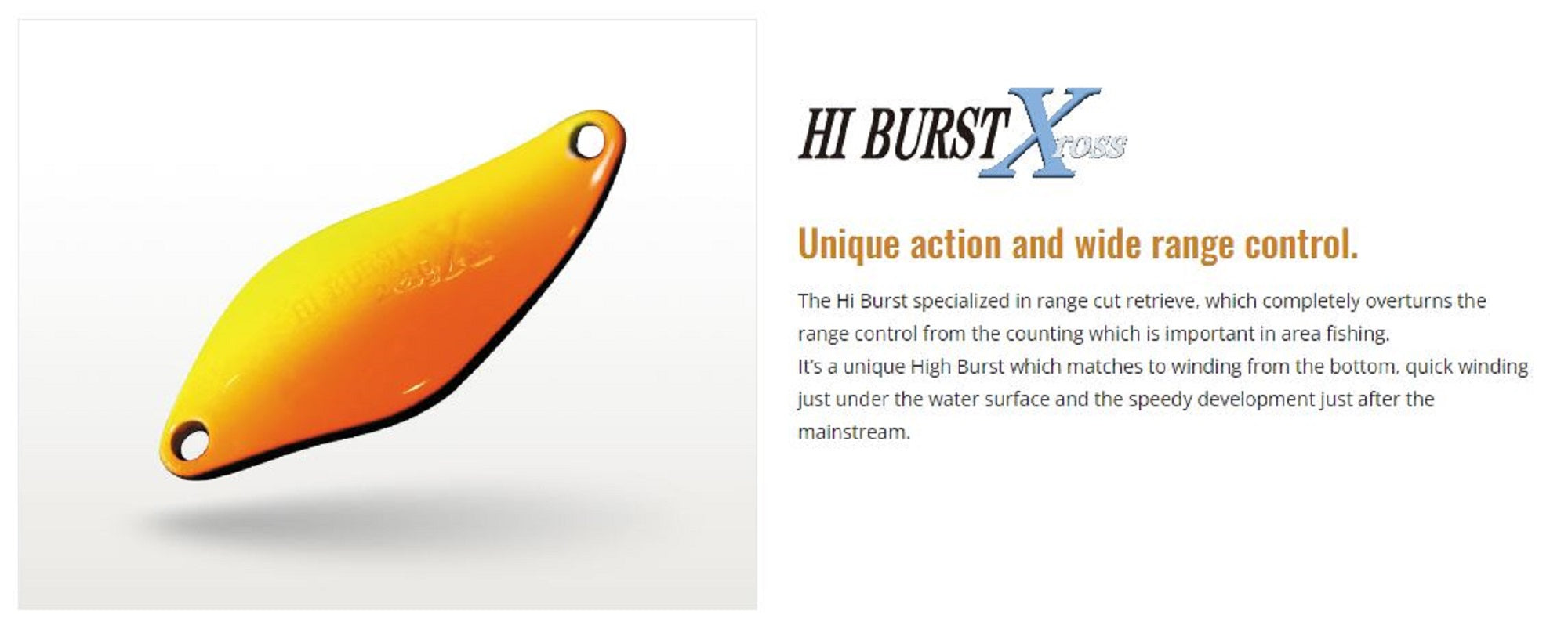 Valkein Spoon Hi Burst Xross 2.2 grams Sinking Lure No.X-3 (6200)