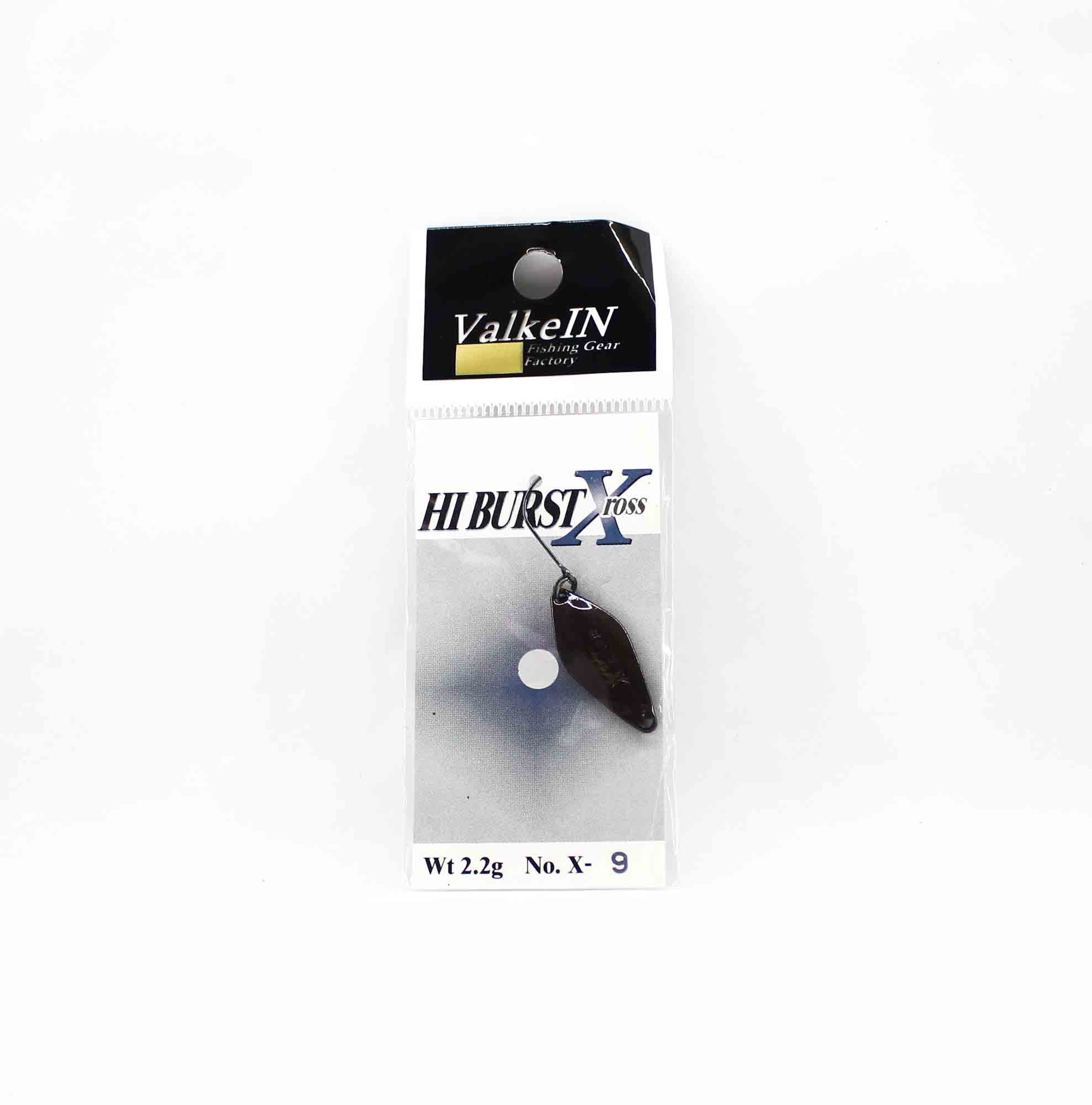 Valkein Spoon Hi Burst Xross 2.2 grams Sinking Lure No.X-9 (6262)
