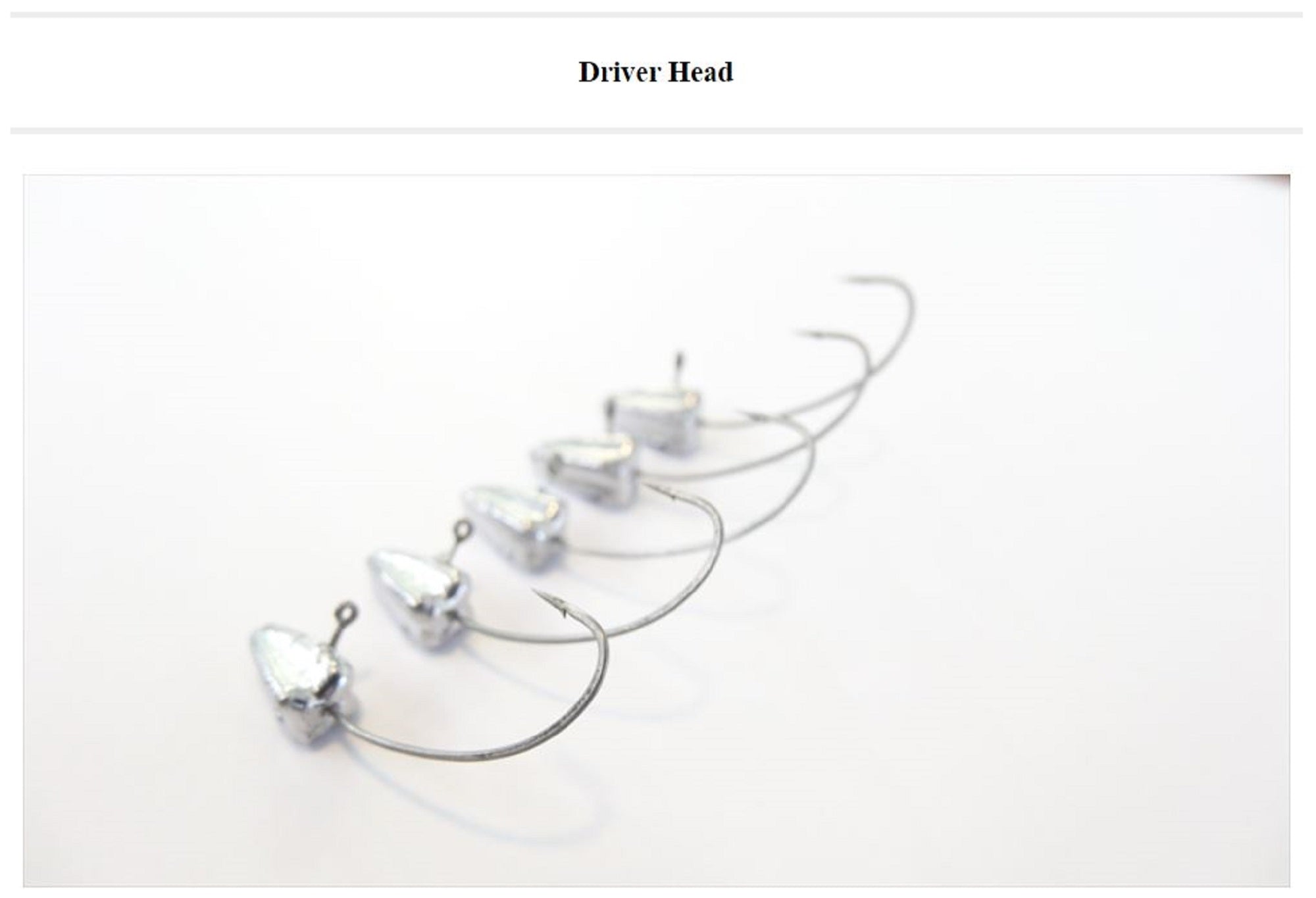 Thirty Four Jig Head Driver Head 0.5 grams 5 per pack (2494)