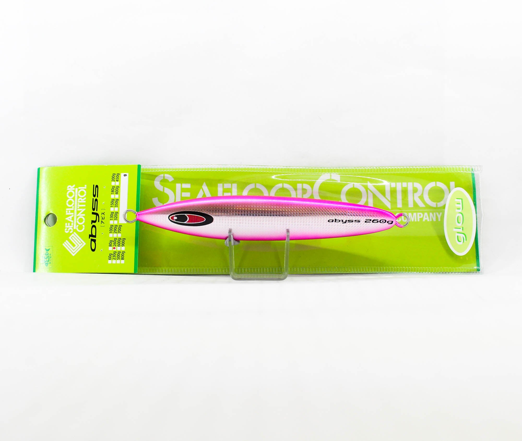Seafloor Control Metal Jig Abyss 260 grams Zebra Pink GR (4954)
