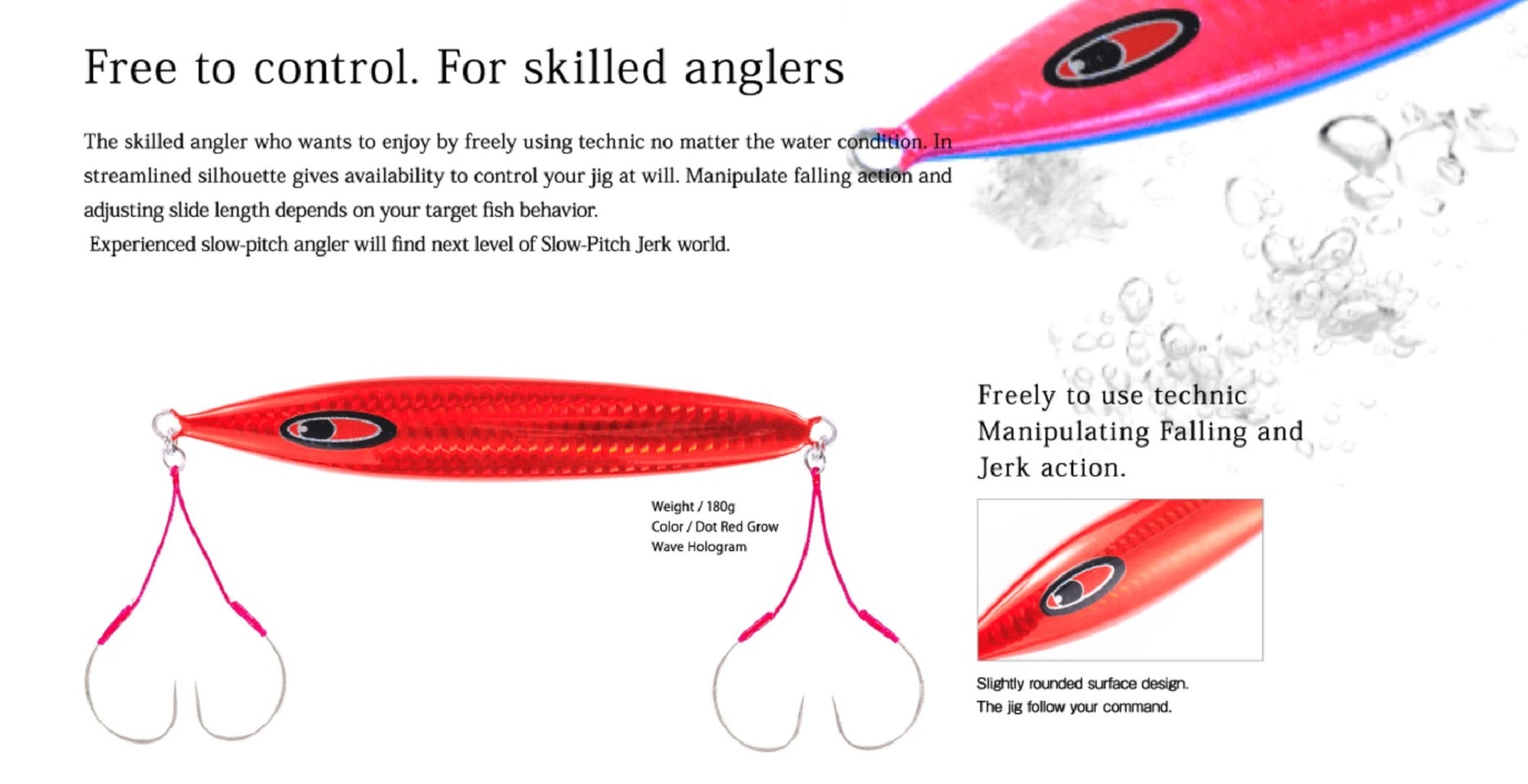 Seafloor Control Metal Jig Abyss 260 grams Zebra Pink GR (4954)