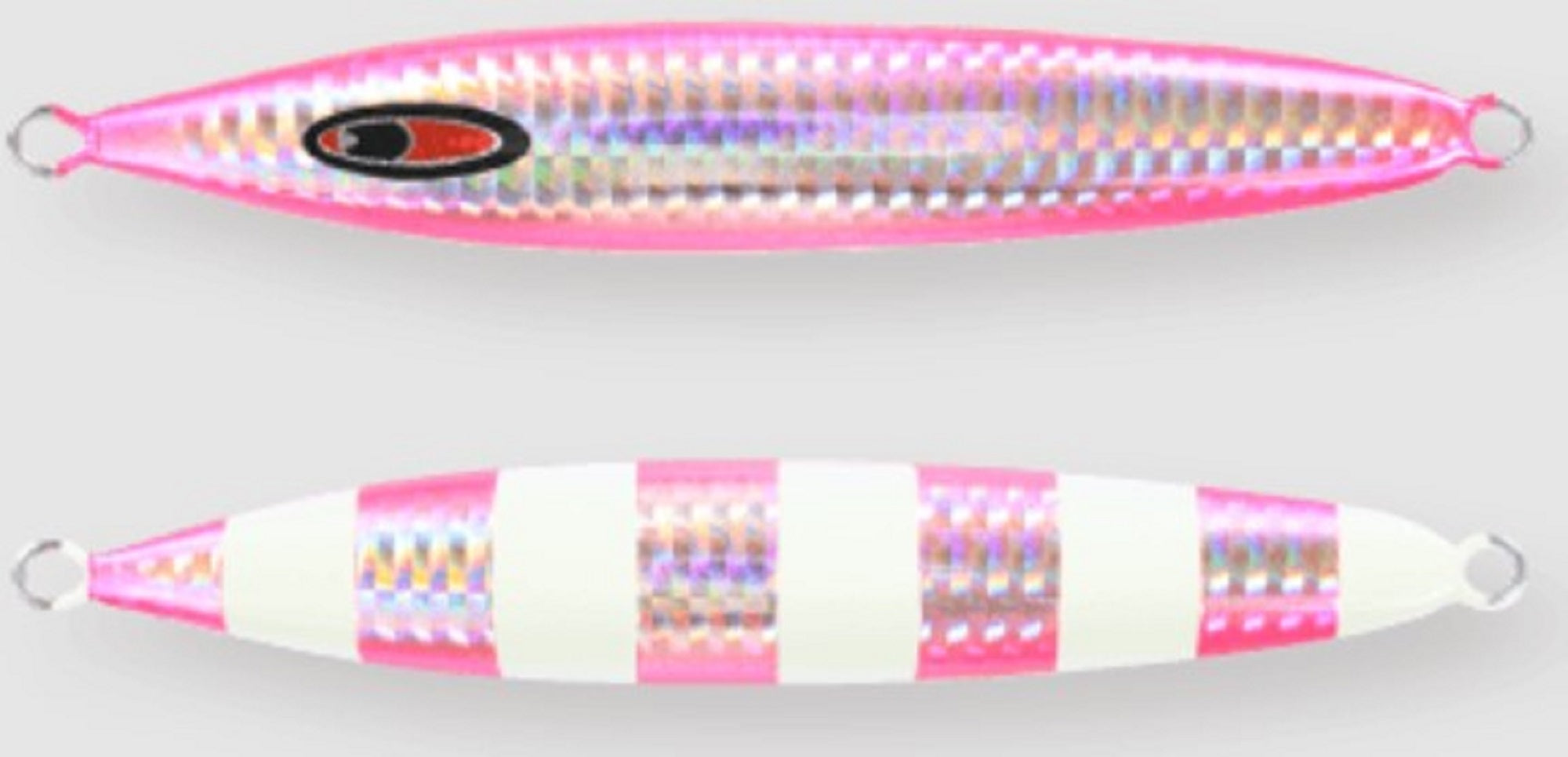 Seafloor Control Metal Jig Abyss 290 grams Zebra Pink GR (4961)