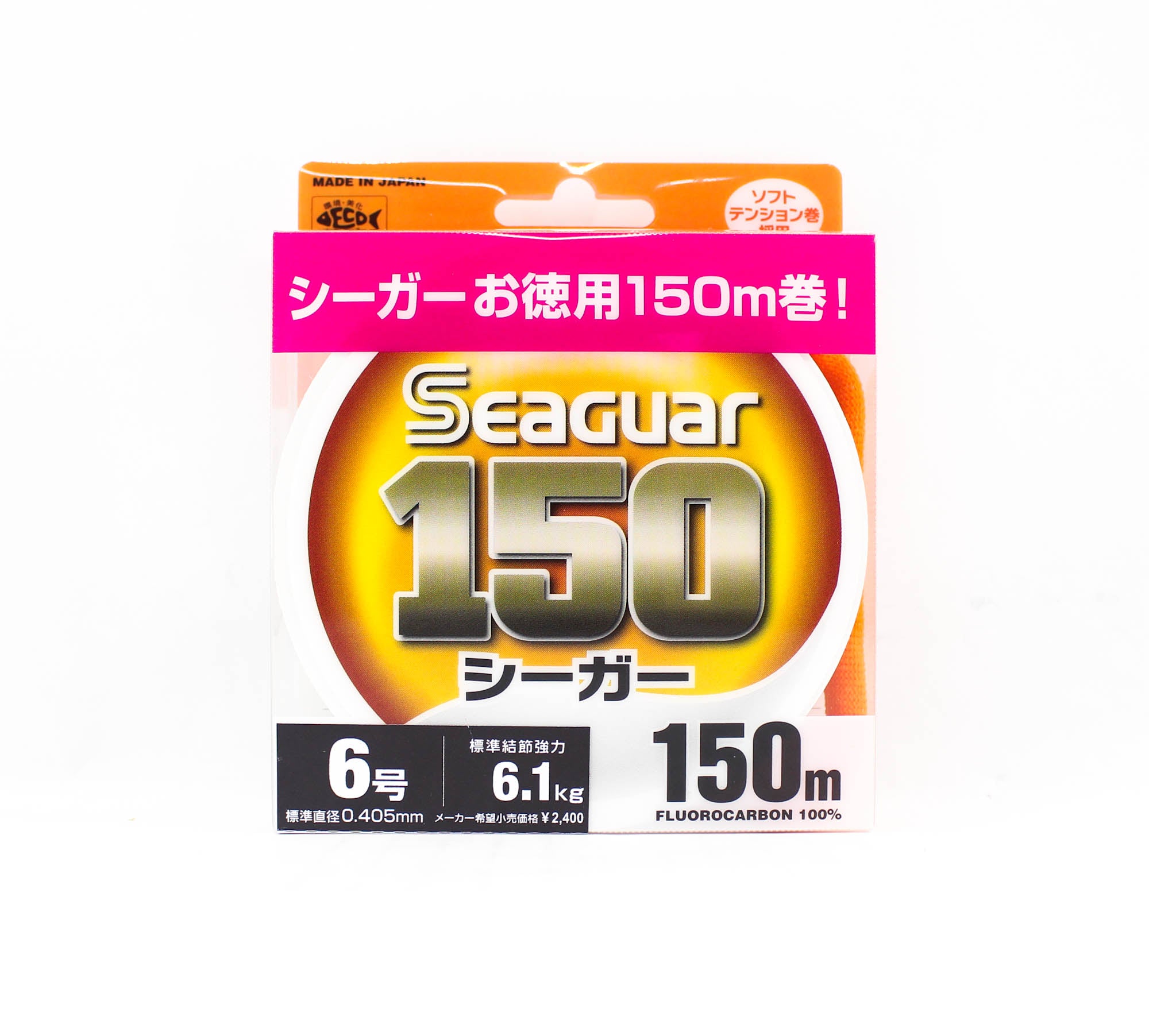Seaguar Fluorocarbon 150 Leader Line 150m Size 6 24lb (0850)