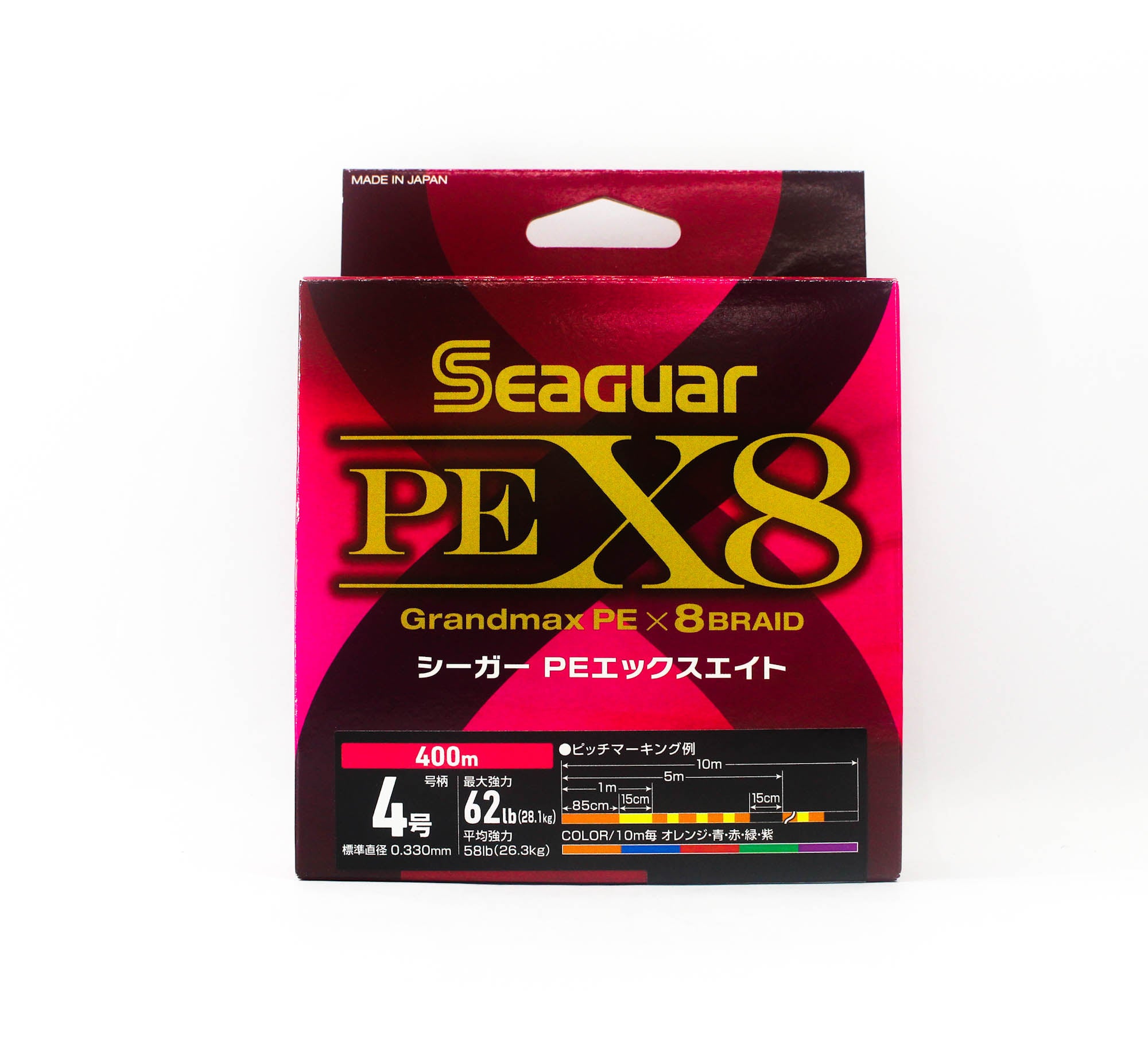 Seaguar P.E Line Grand Max X8 400m Size 4 62lb Multi (8627)