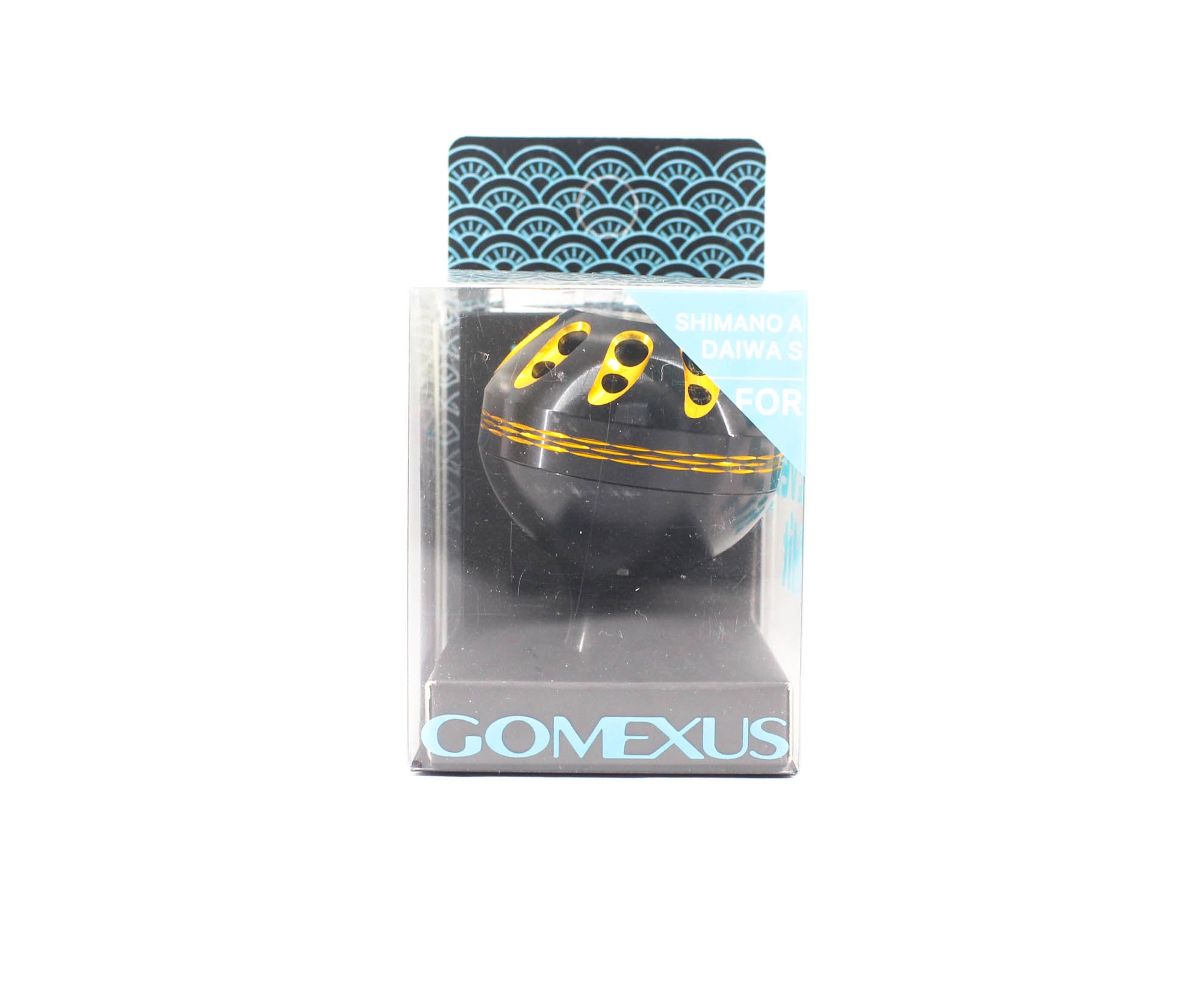 Gomexus A38BKBKGD-G Knob Alu Black Gold 38mm Shimano A , Daiwa S (1434)
