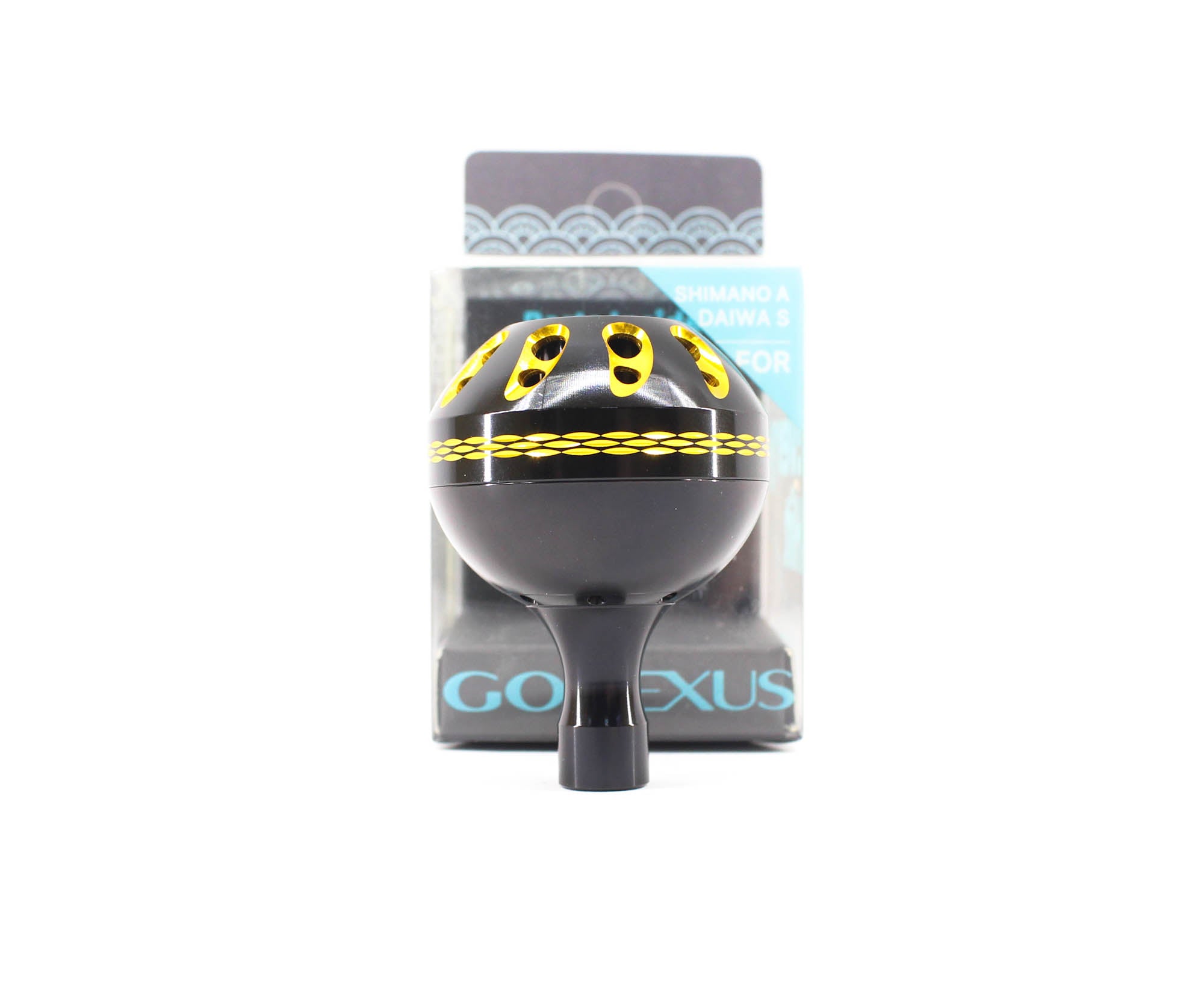 Gomexus K141ABKGD Knob Alu Black Gold 41mm Shimano A , Daiwa S (1458)