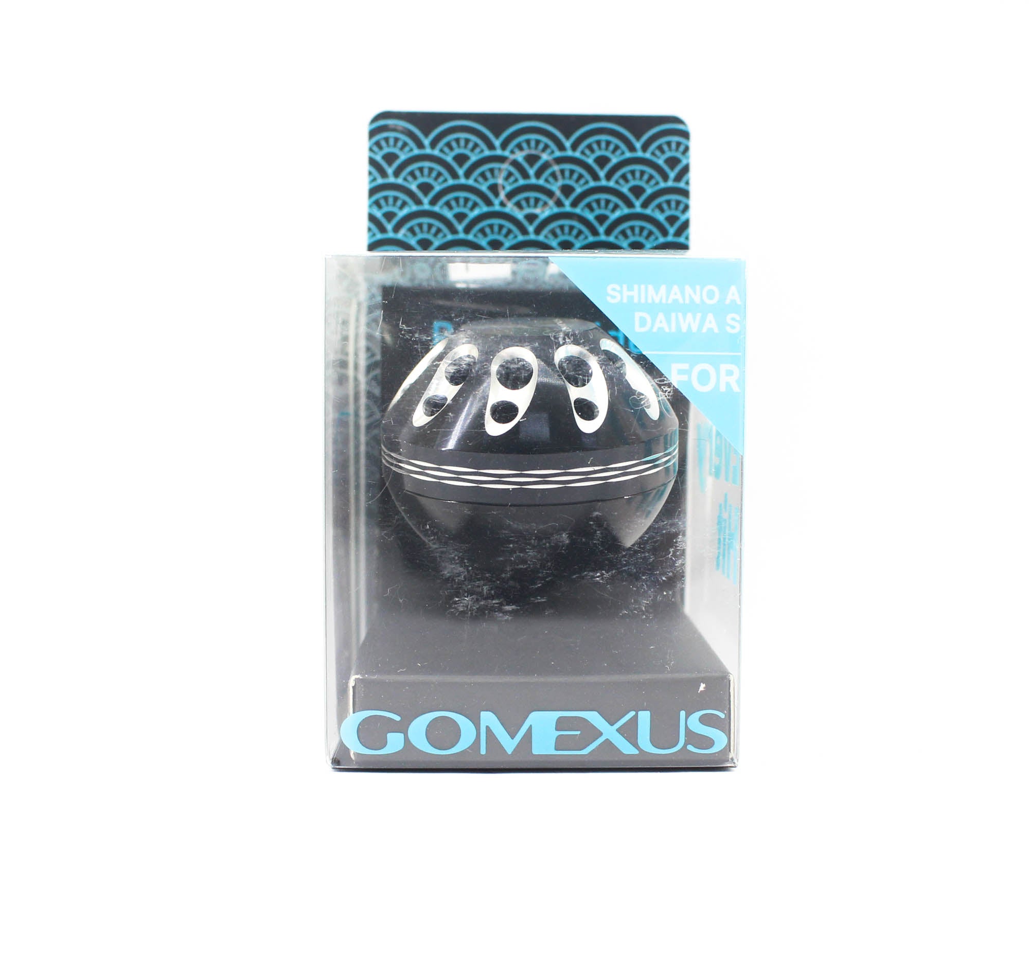 Gomexus K135ABKSR Knob Alu Black Silver 35mm Shimano A , Daiwa S (1465)