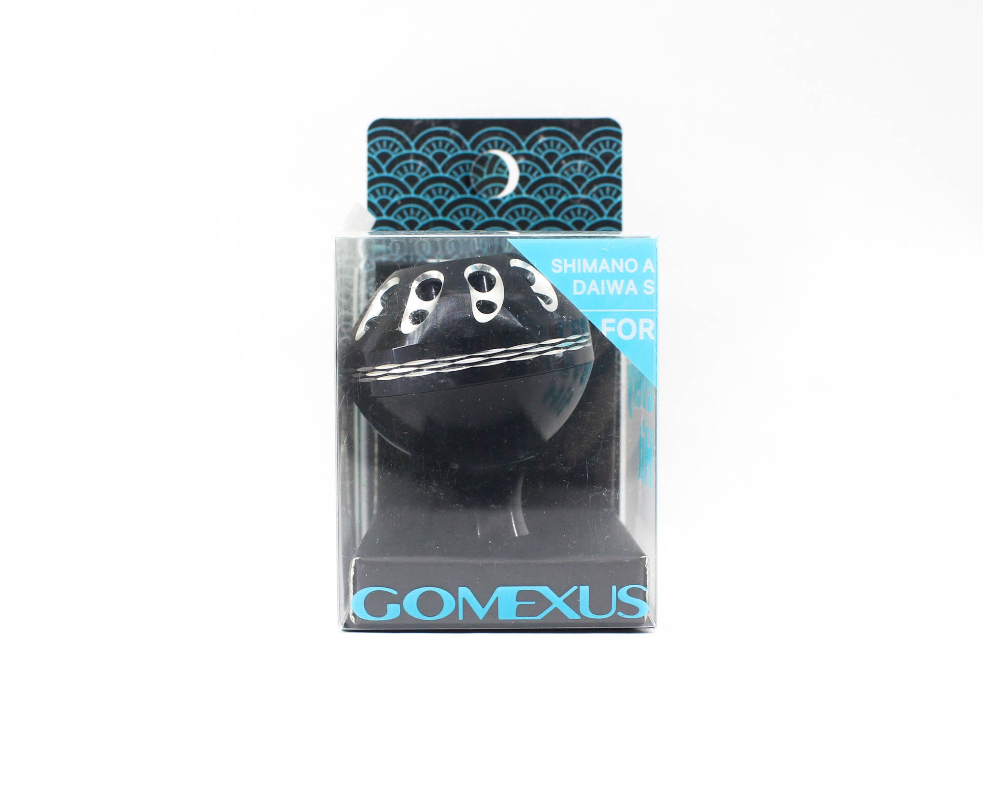 Gomexus K138ABKSR Knob Alu Black Silver 38mm Shimano A , Daiwa S (1489)
