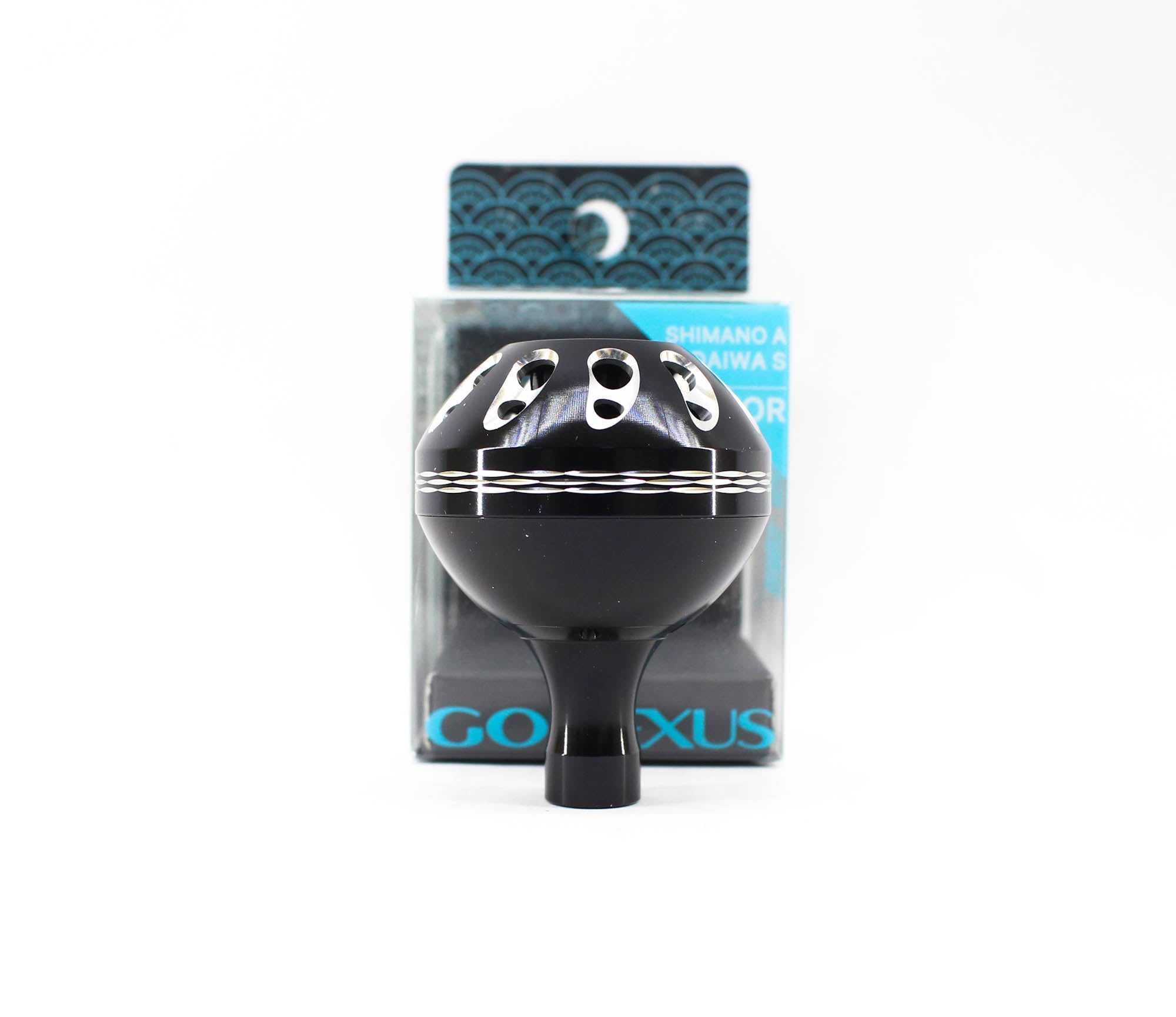 Gomexus K138ABKSR Knob Alu Black Silver 38mm Shimano A , Daiwa S (1489)