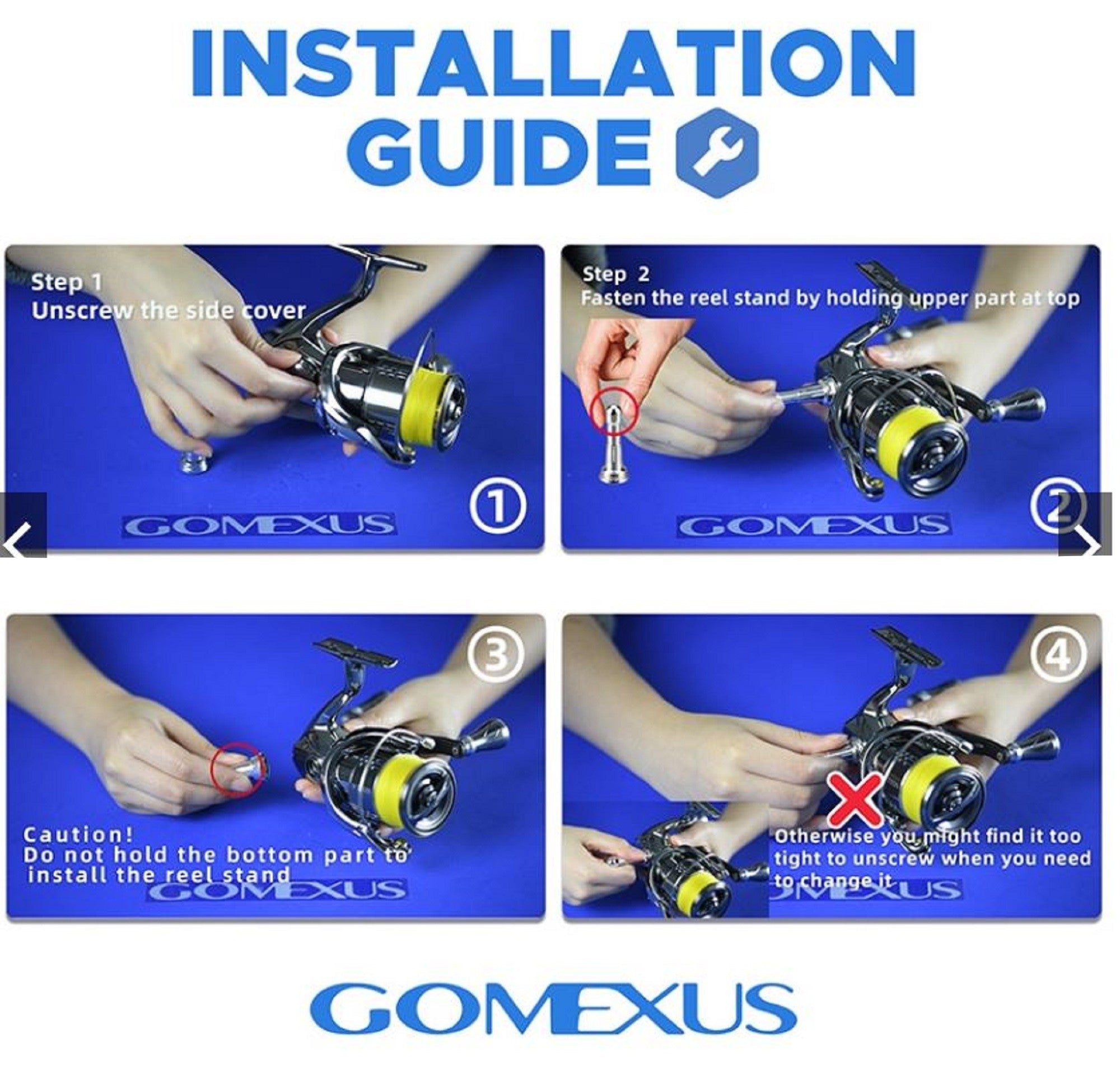 Gomexus R6SK Reel Stand Foldable Alu Smoke 48mm S/D 2000-5000 (3278)