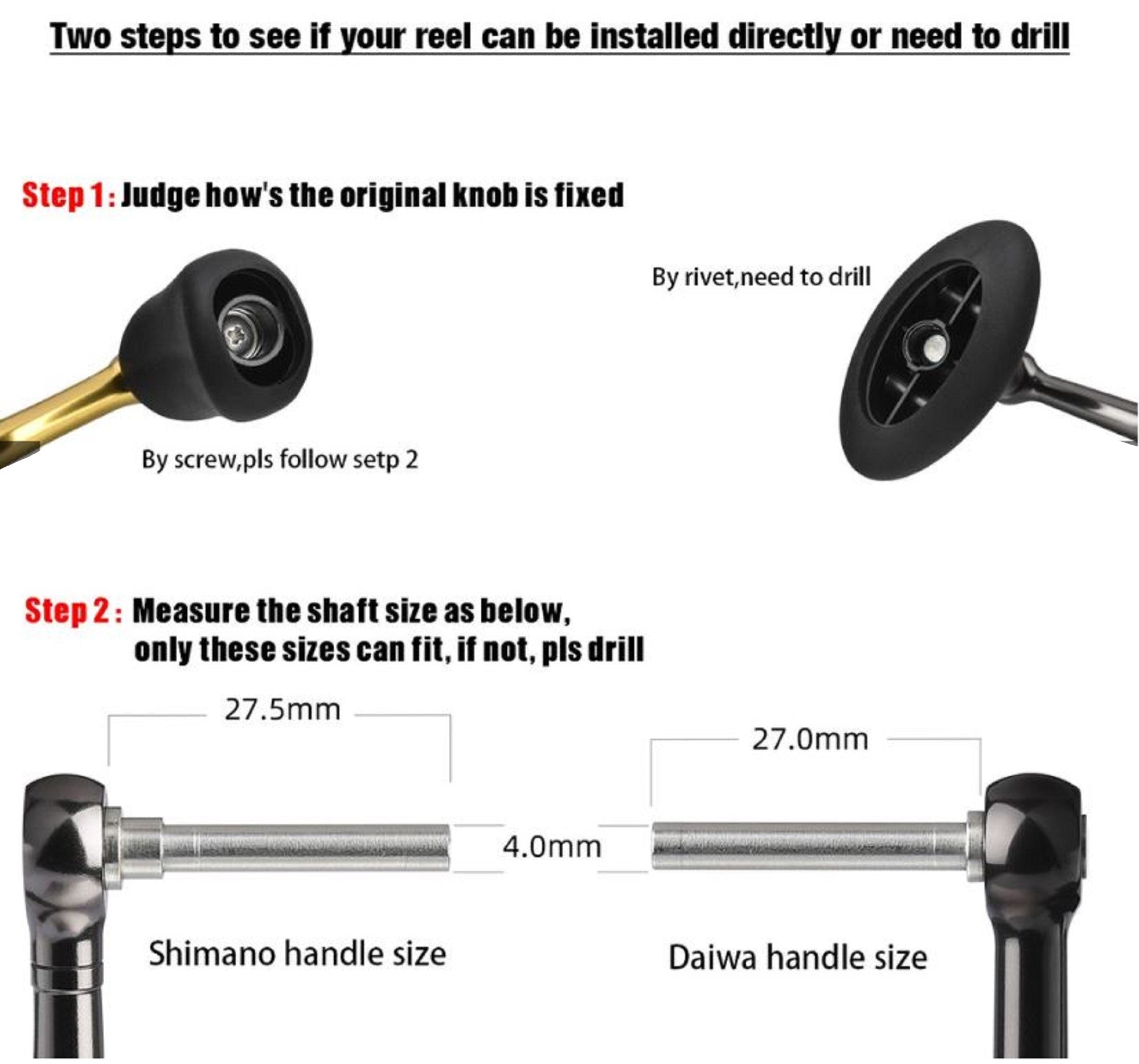 Gomexus AS30BKGD Knob Alu Black Gold 30mm Shimano A , Daiwa S (4848)