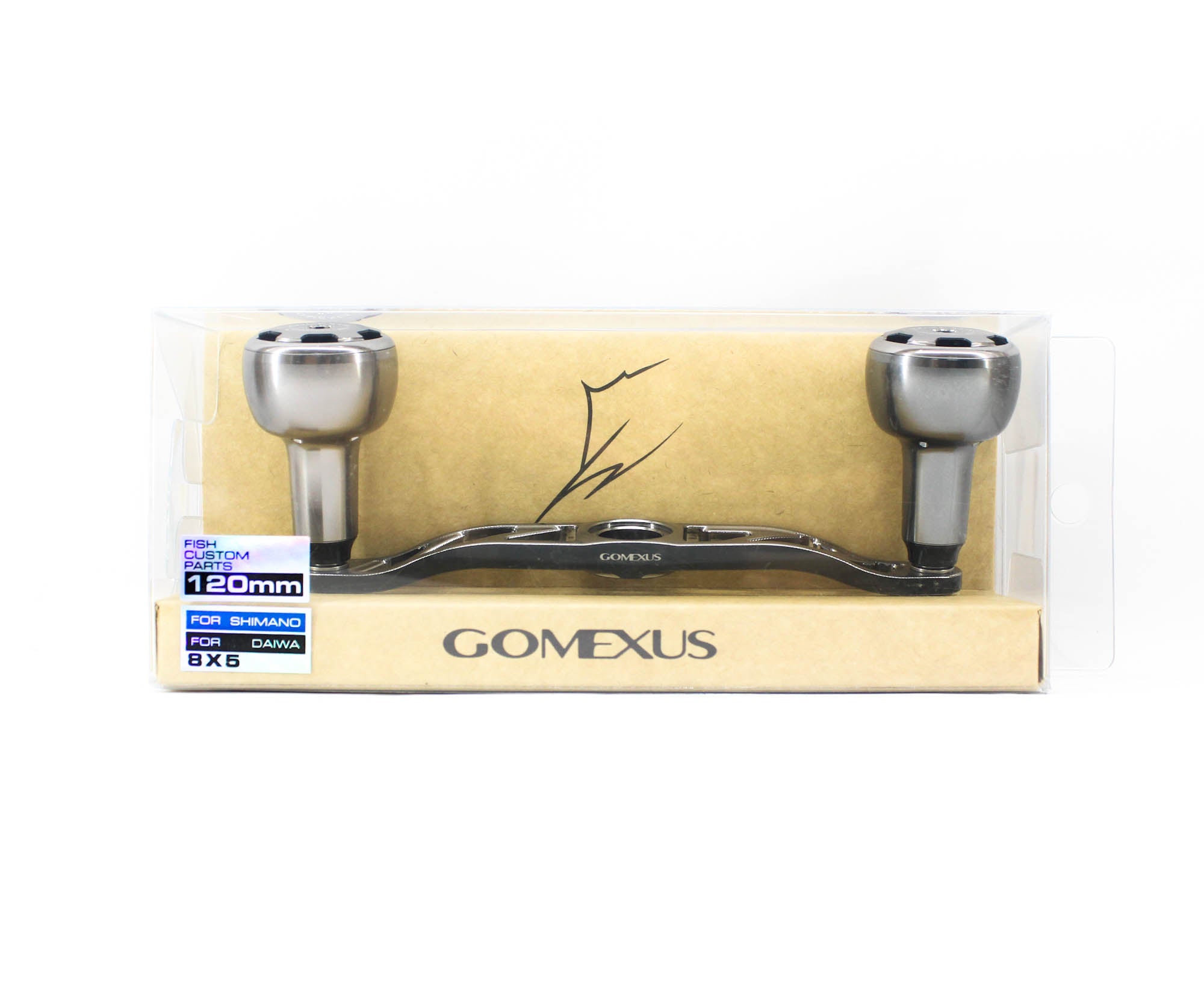 Gomexus H2B120A30A01TNBK2 Handle Alu Silver 120mm 8x5mm Shimano Daiwa (4985)