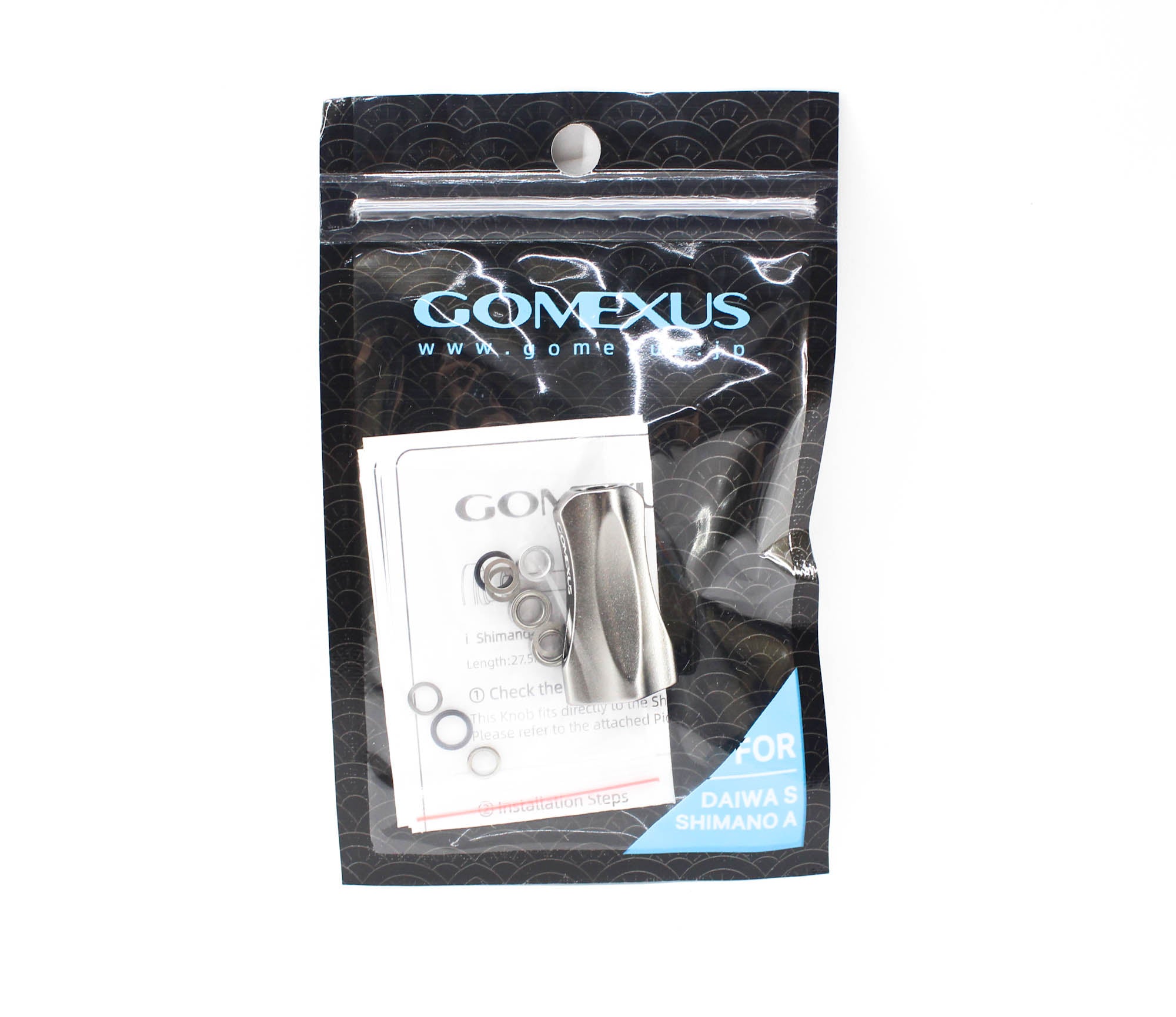 Gomexus S21SK Knob Alu Silver 21mm Shimano A , Daiwa S (6668)