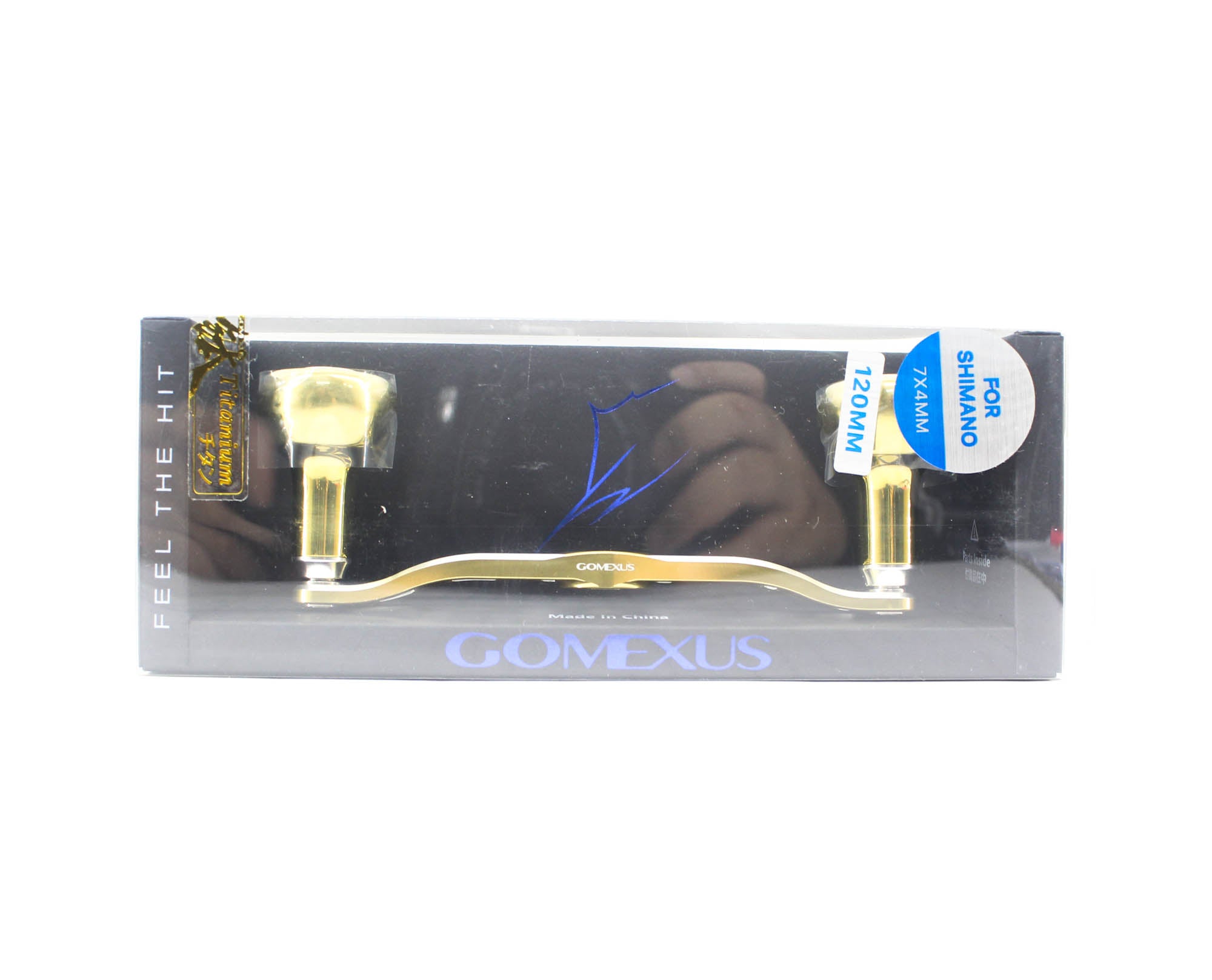 Gomexus H1B120A30TCQSR2 Handle Bait Titanium Alu Gold 120mm Shimano (8488)