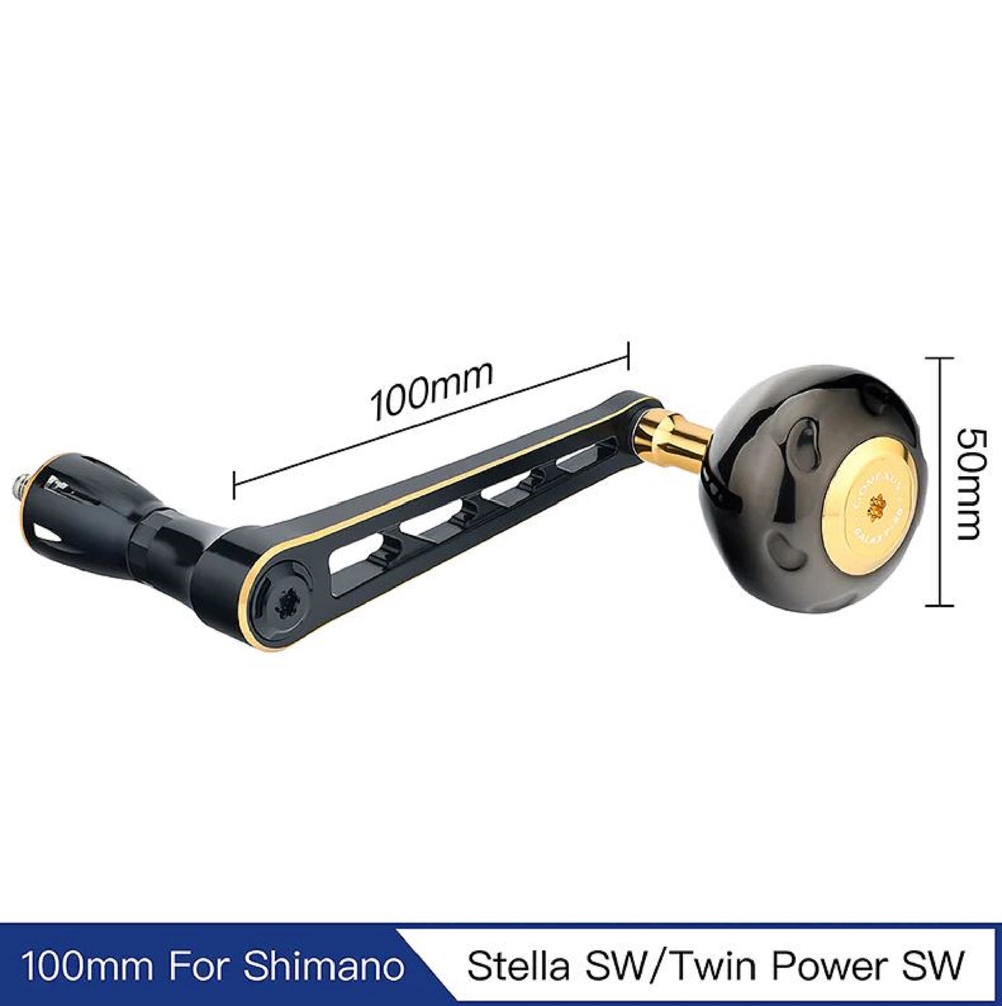 Gomexus H1S100ZA50TBKGD2 Handle Spinning Alu Black 100mm Shimano (8525)
