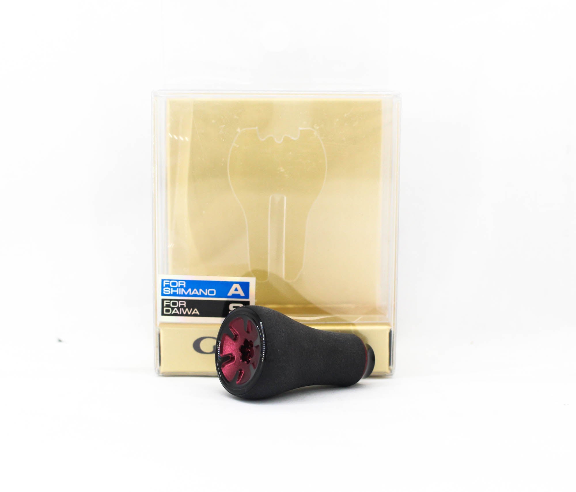 Gomexus TPE20BKBKRD Handle Knob TPE Red 20mm Shimano A , Daiwa S (9690)