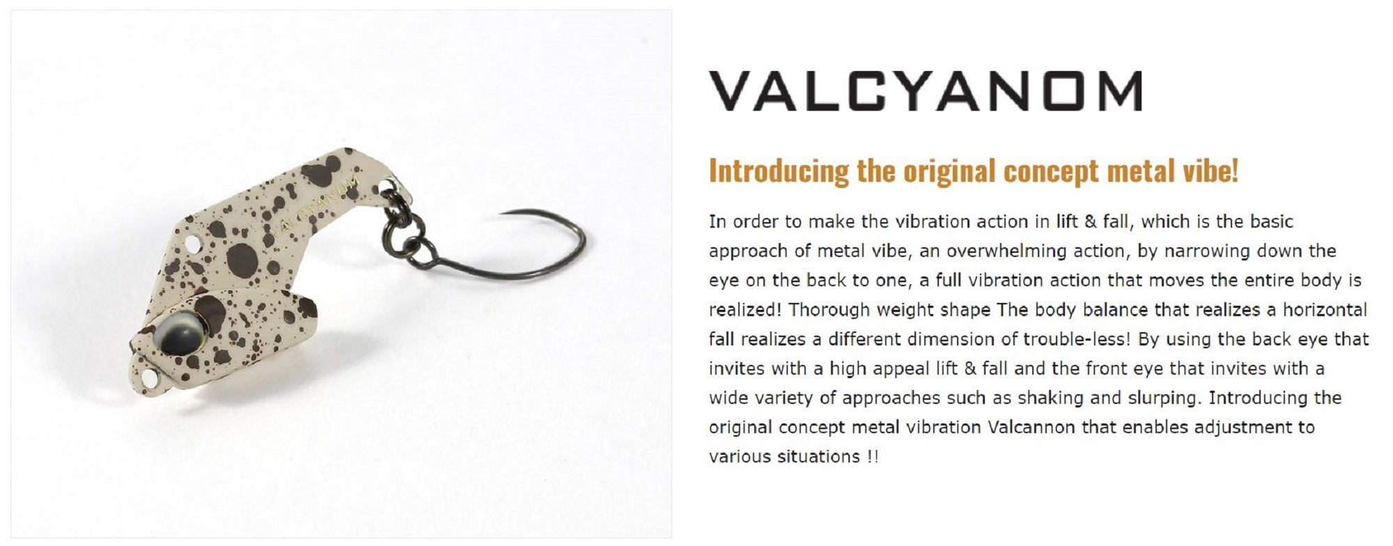 Valkein Metal Vibe Valcyanom 4.0 grams Sinking Lure M138 (8204)