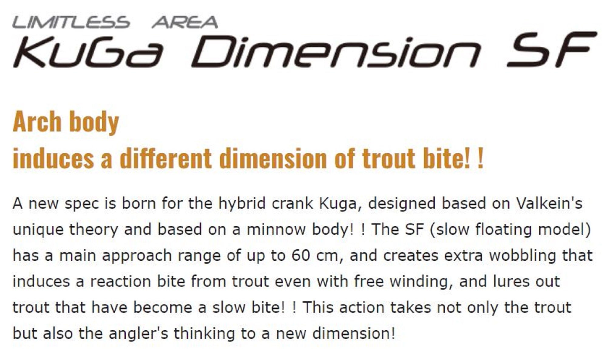 Valkein Kuga Dimension SF 35mm 2.3 grams Floating Lure M177 (5744)