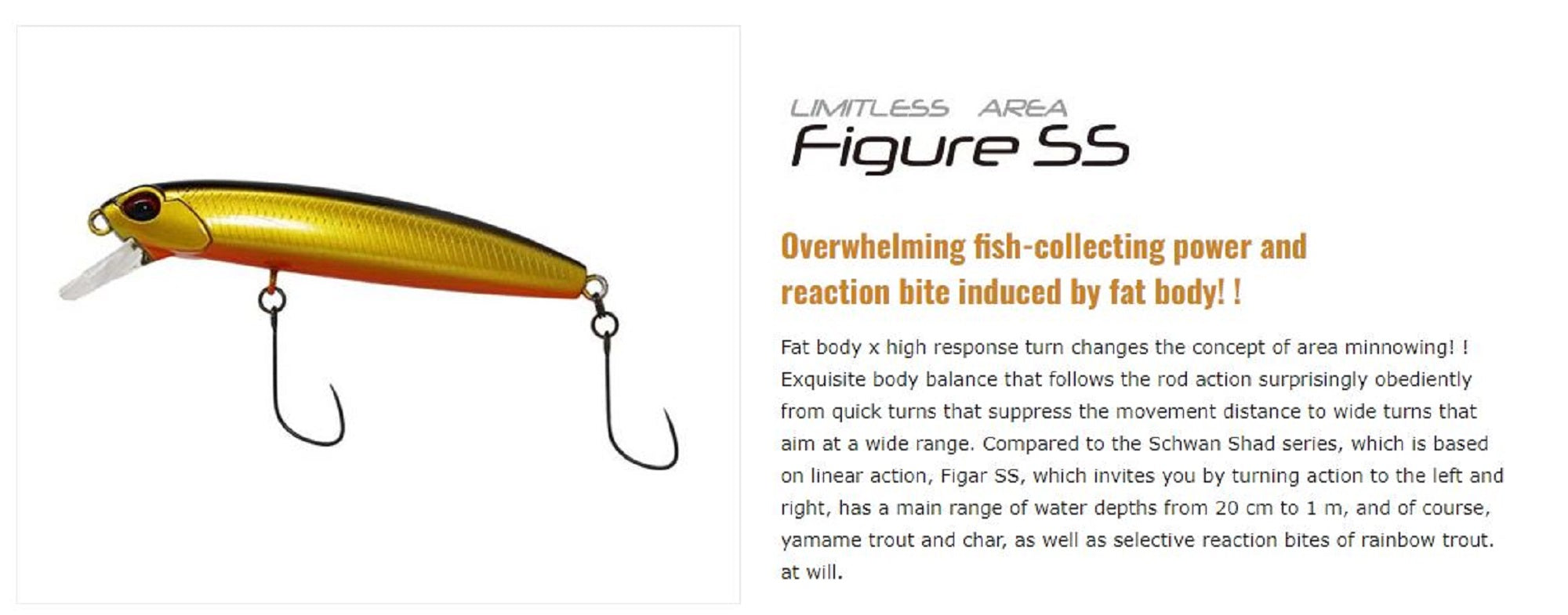 Valkein Figure SS 63mm 4.6 grams Slow Sinking Lure C159 (7014)