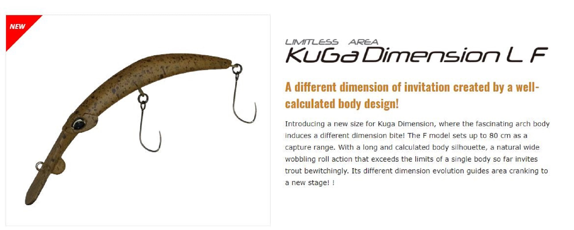 Valkein Kuga Dimension L F 60mm 3.3 grams Floating Lure M200 (8492)