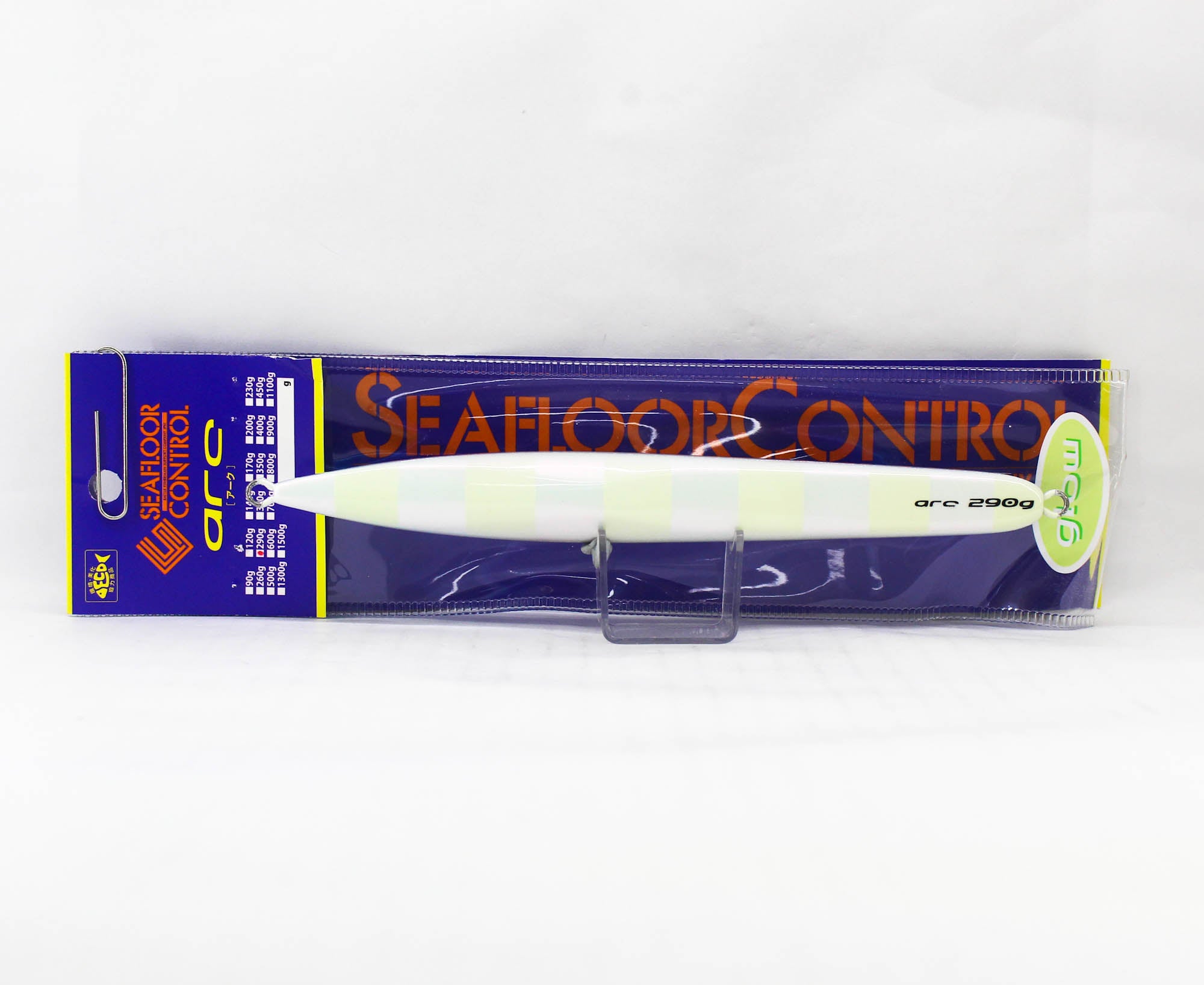 Seafloor Control Metal Jig Arc 290 grams Titan RPZ Glow (5443)