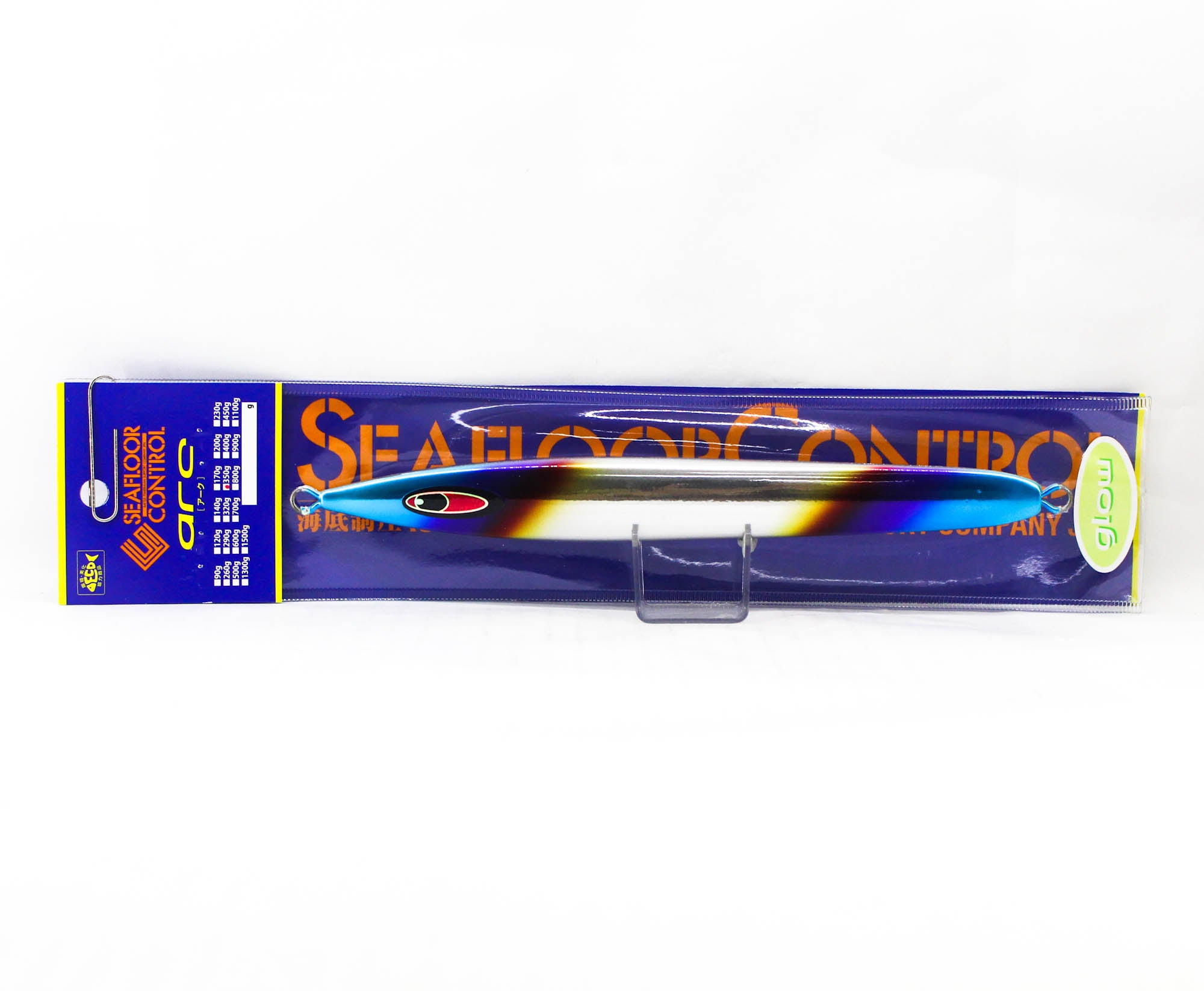Seafloor Control Metal Jig Arc 350 grams Titan Red Pearl Zebra Glow (5467)