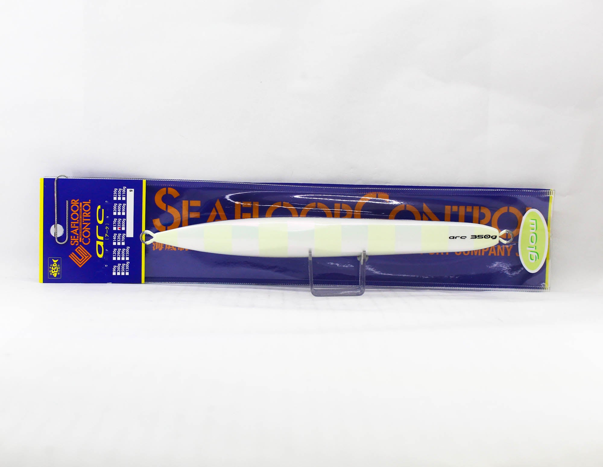 Seafloor Control Metal Jig Arc 350 grams Titan Red Pearl Zebra Glow (5467)