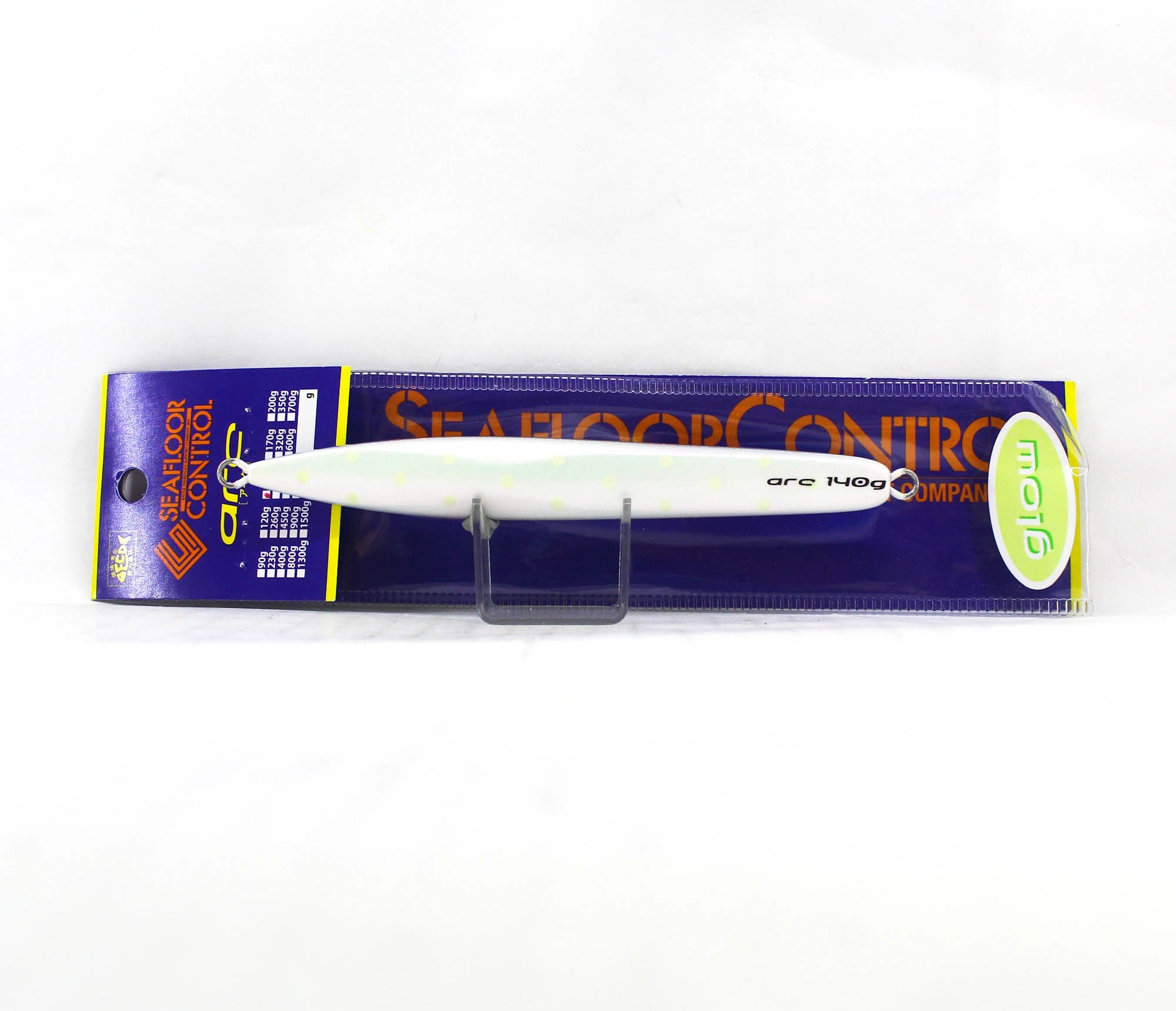 Seafloor Control Metal Jig Arc 140 grams Titan Red Pearl Dot Glow (5597)