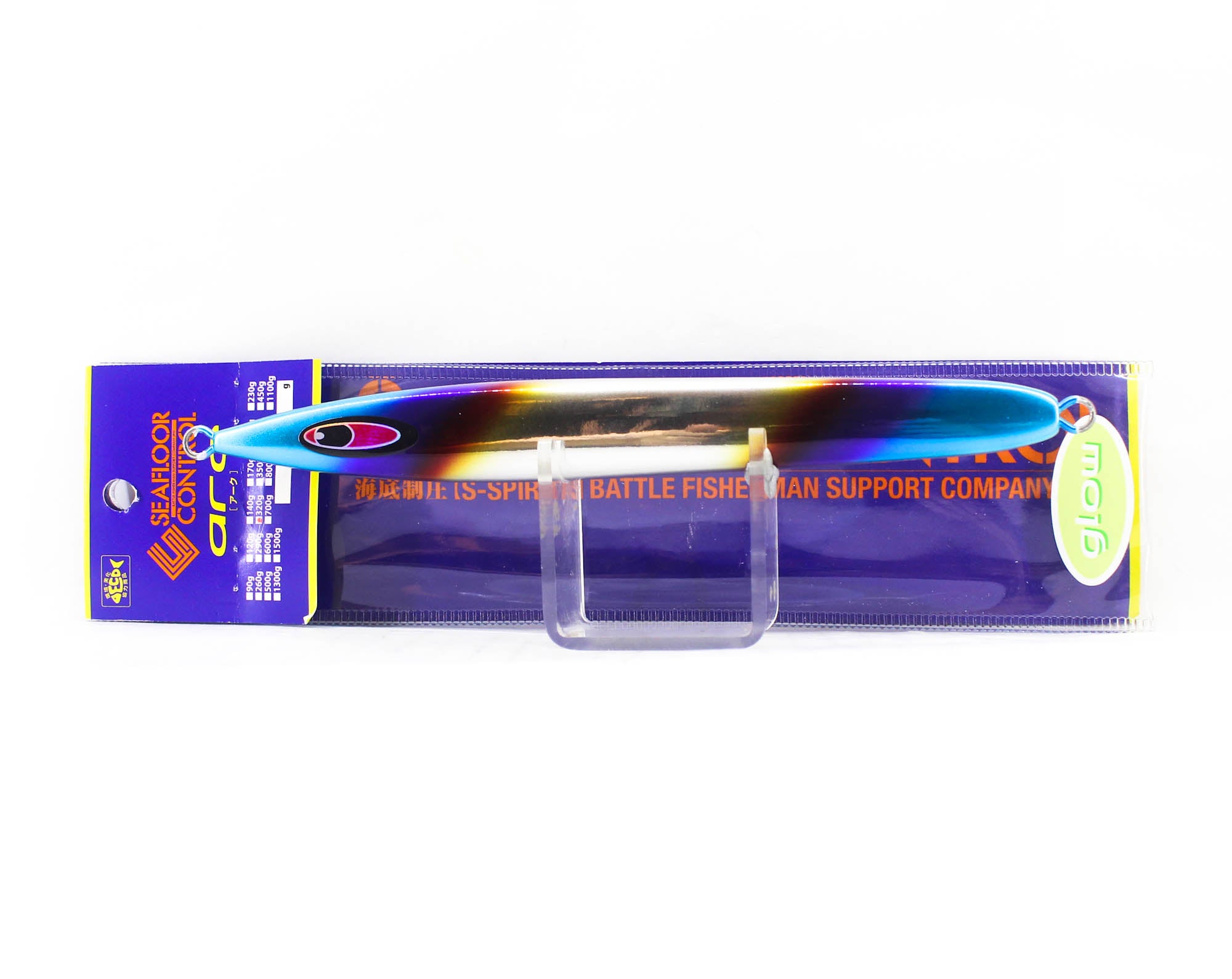 Seafloor Control Metal Jig Arc 320 grams Titan Red Pearl Dot Glow (5658)