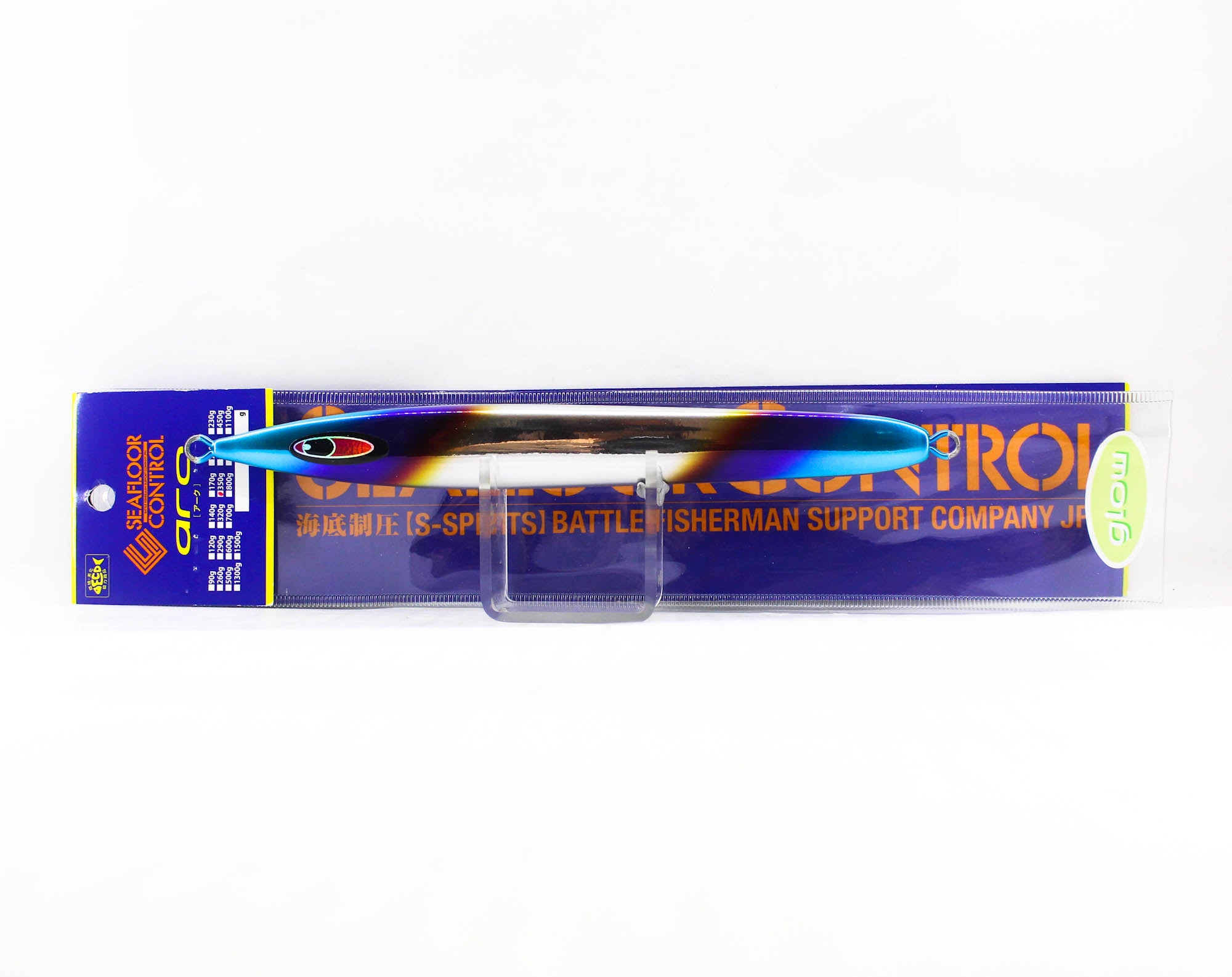Seafloor Control Metal Jig Arc 350 grams Titan Red Pearl Dot Glow (5665)