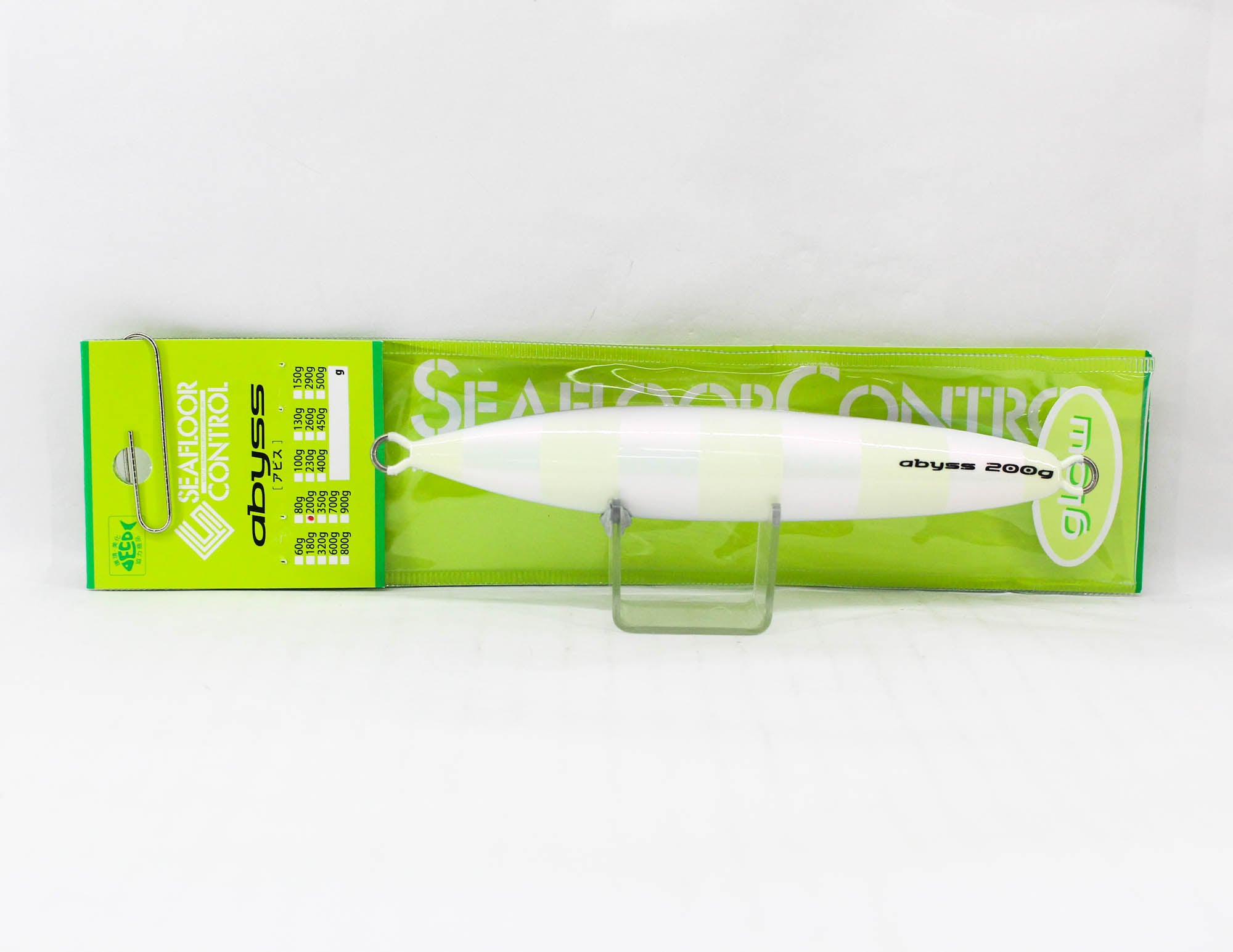 Seafloor Control Metal Jig Abyss 200 grams Red Pearl Zebra Glow (5832)