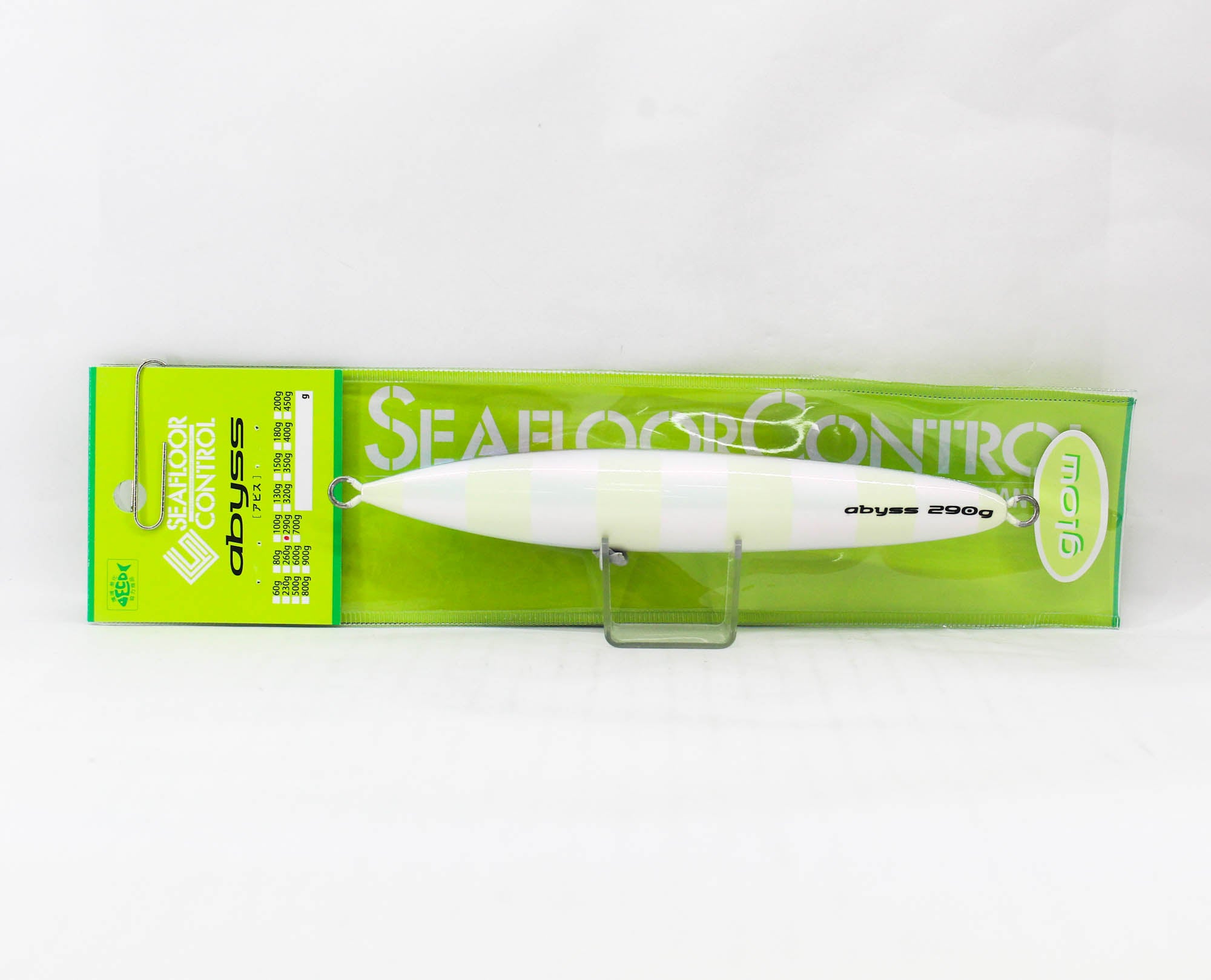 Seafloor Control Metal Jig Abyss 290 grams Titan RPZ Glow (5863)