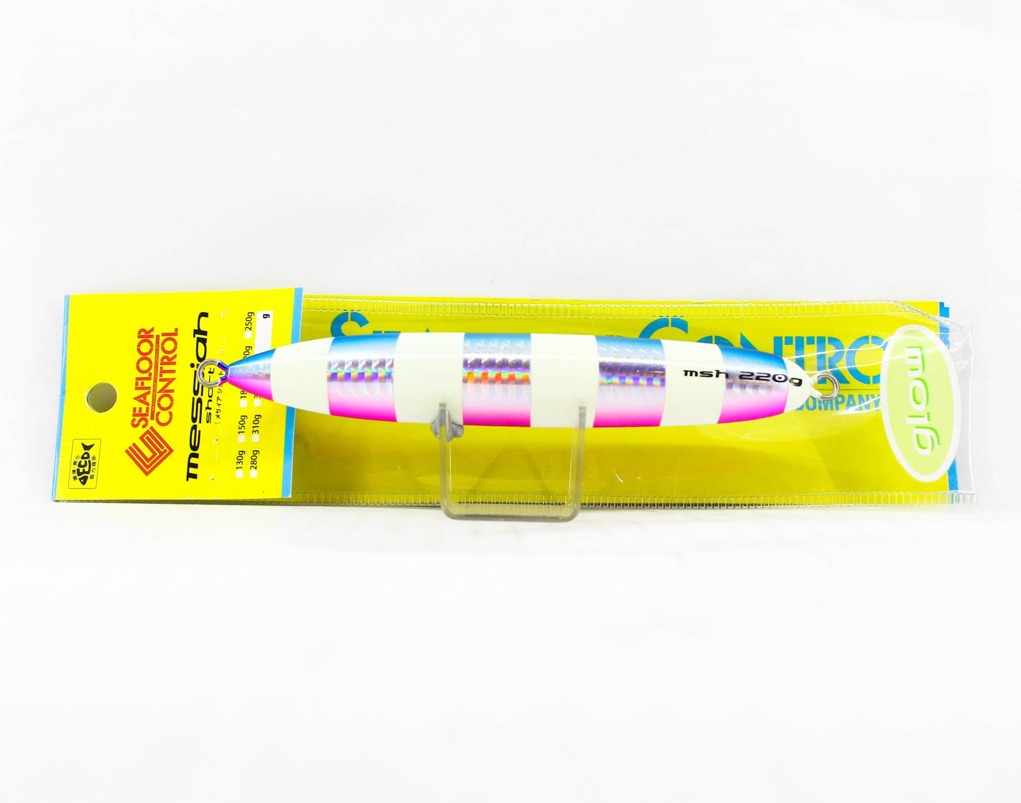 Seafloor Control Metal Jig Messiah short 220 grams PBZ Glow (4468)