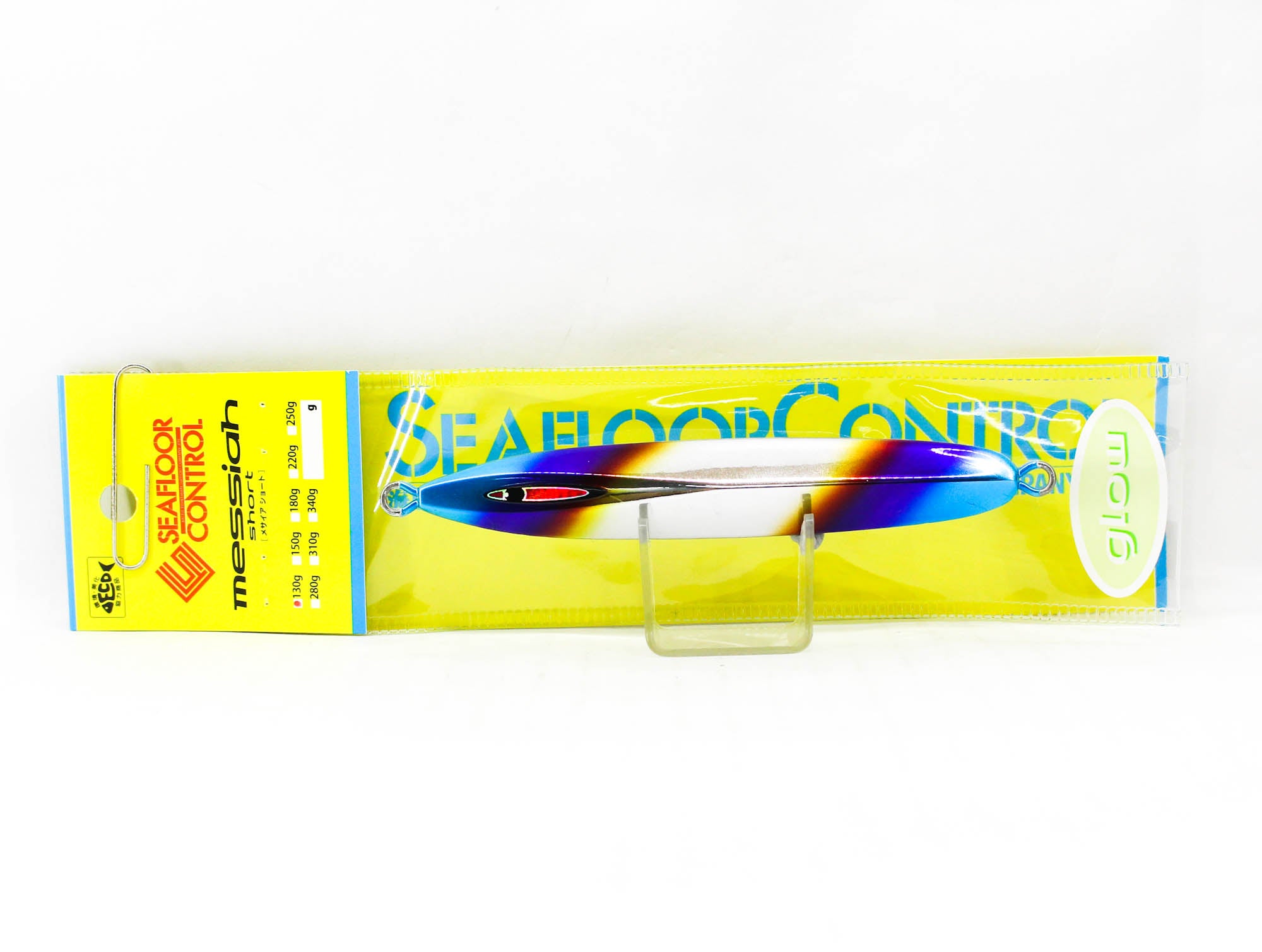 Seafloor Control Metal Jig Messiah Short 130 grams Titan Zebra Glow (5298)