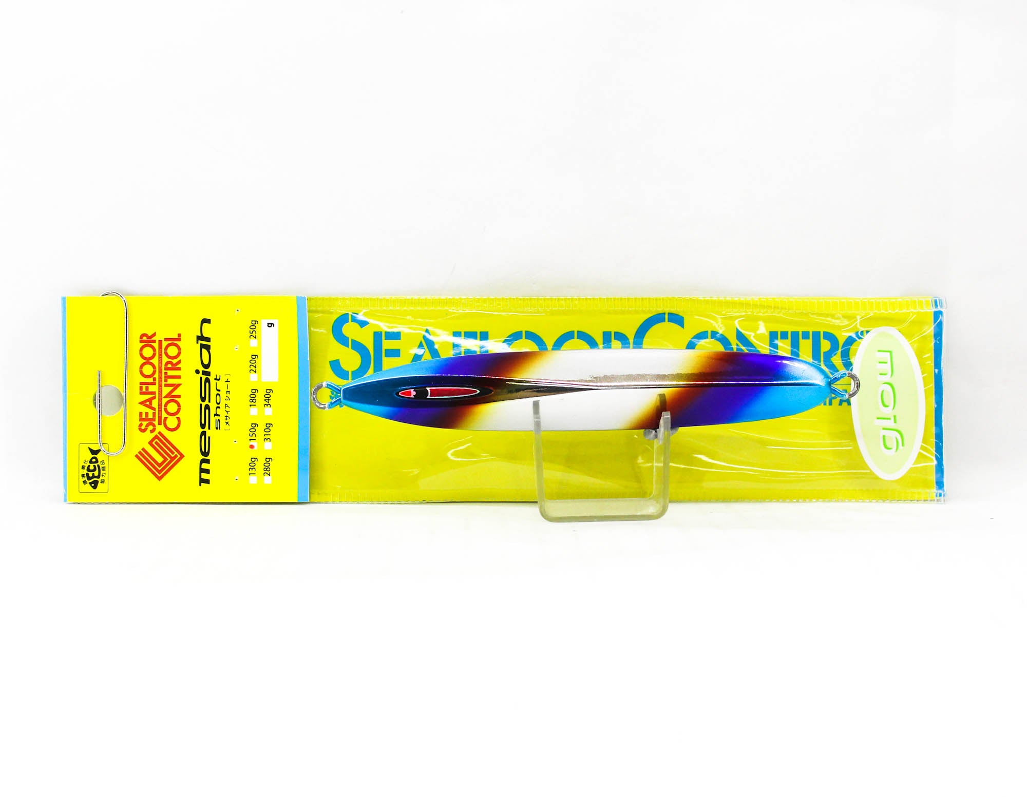 Seafloor Control Metal Jig Messiah Short 150 grams Titan Zebra Glow (5304)