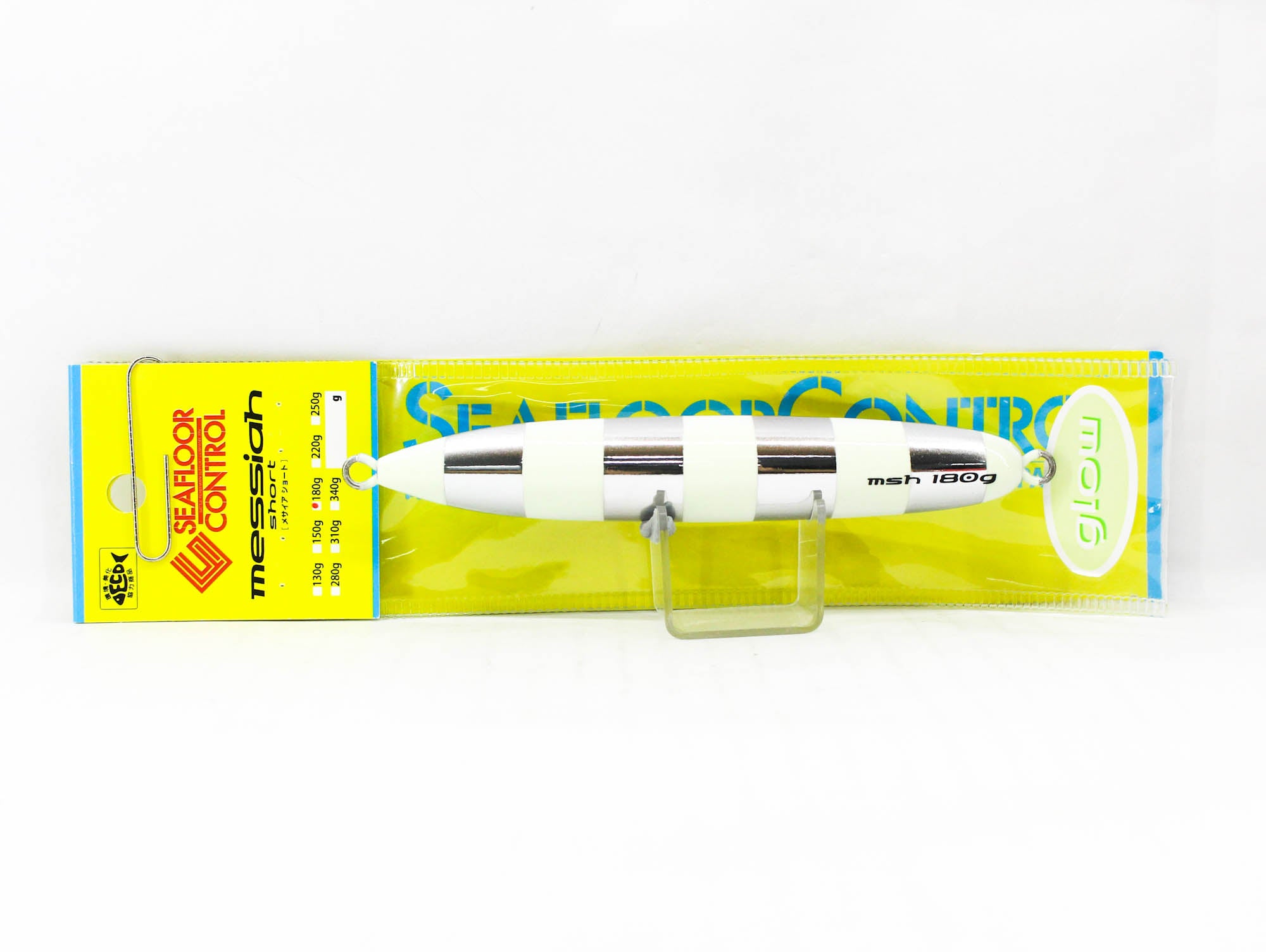 Seafloor Control Metal Jig Messiah short 180 grams Zebra Glow (5311)