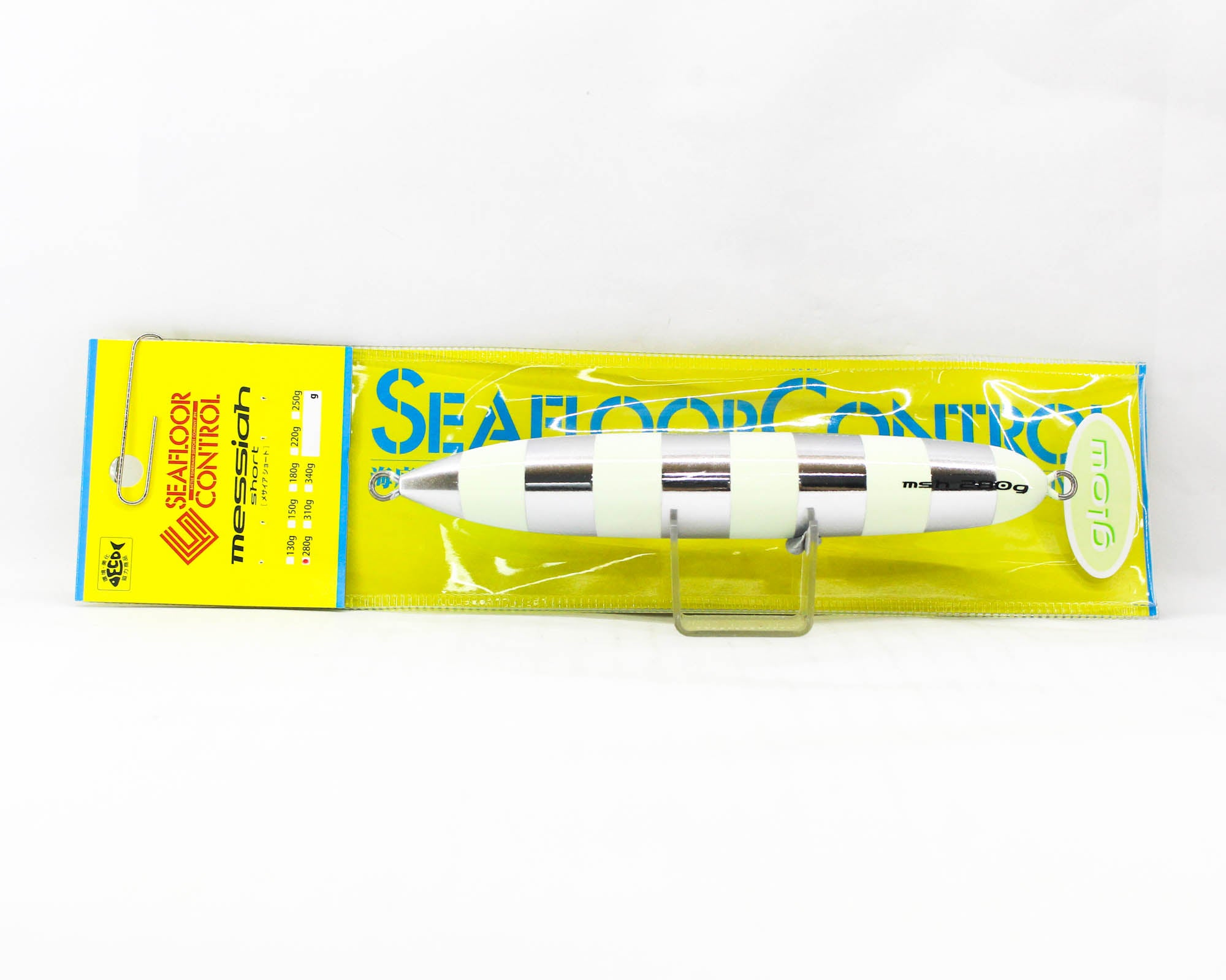 Seafloor Control Metal Jig Messiah short 280 grams Titan Z Glow (5342)