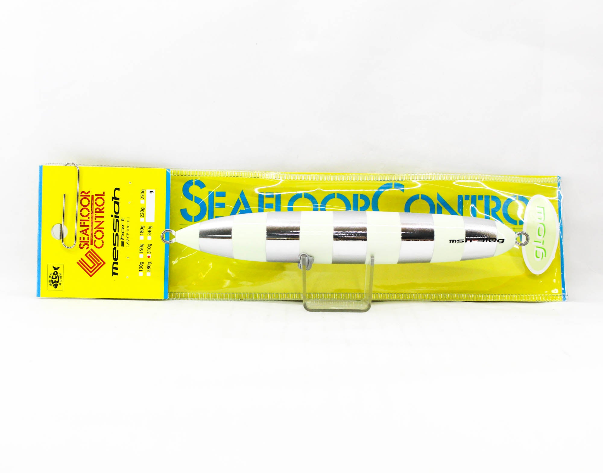 Seafloor Control Metal Jig Messiah short 310 grams Titan Zebra Glow (5359)