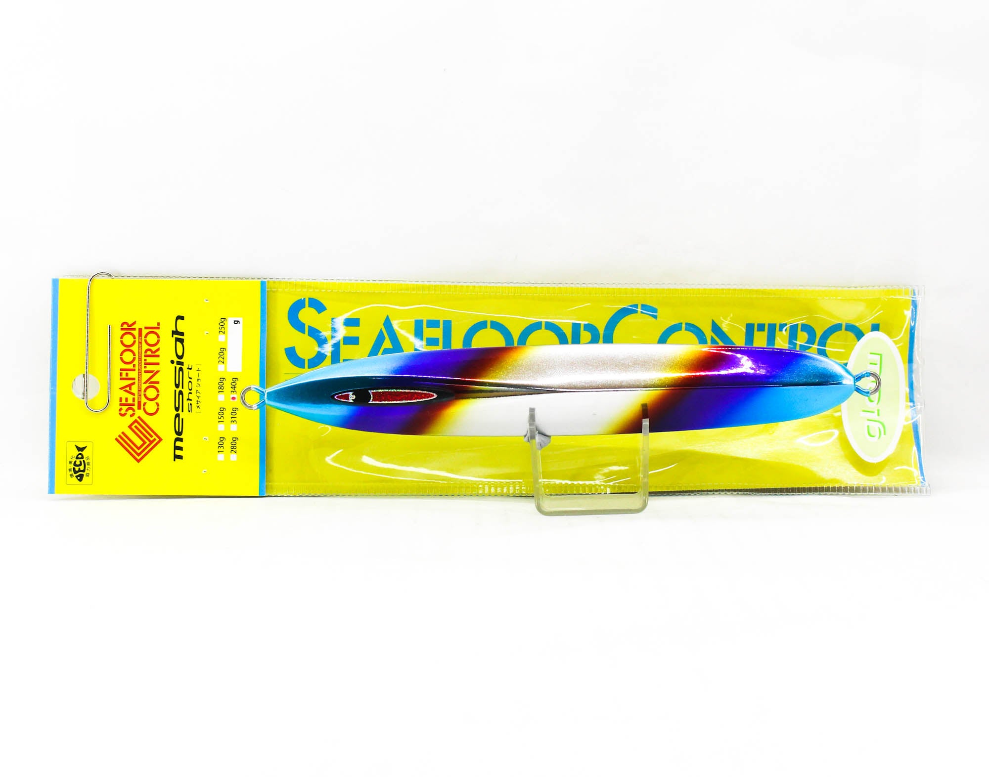 Seafloor Control Metal Jig Messiah Short 340 grams Titan Zebra Glow (5366)